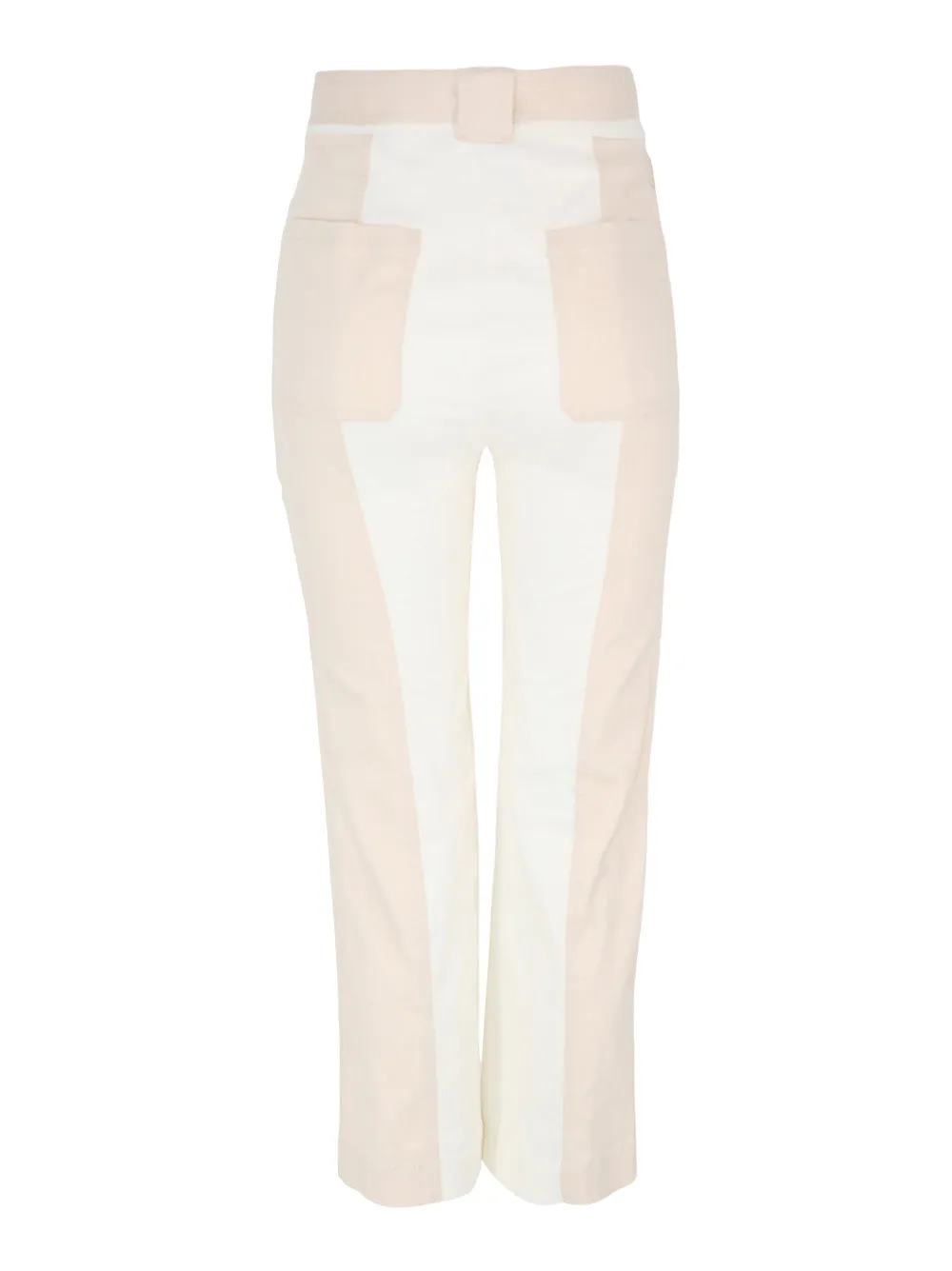 Simkhai Liza Cropped Pants in Ivory Multi