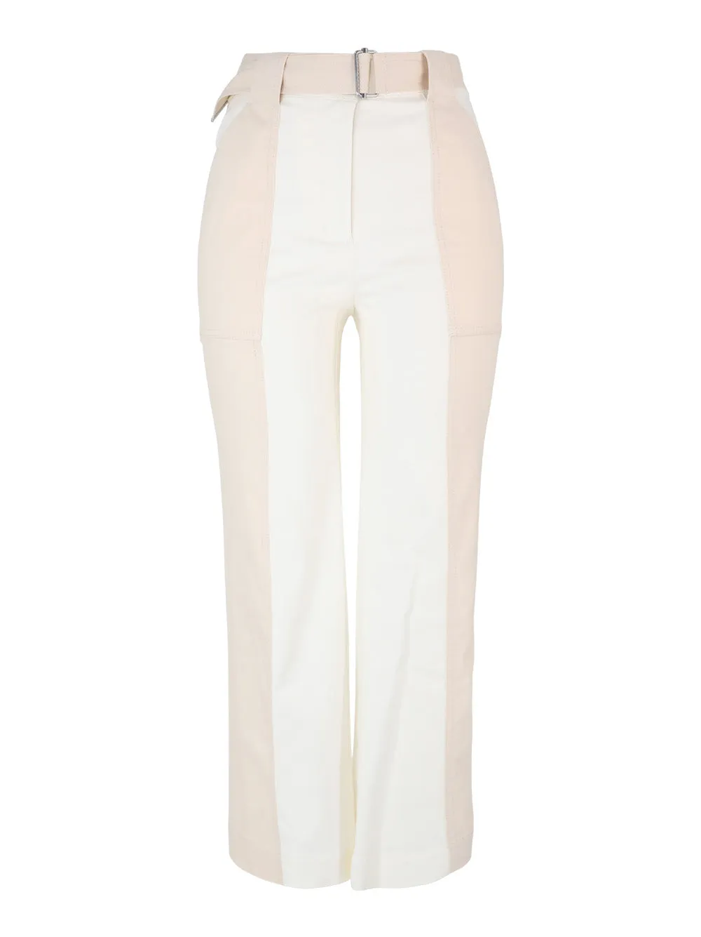 Simkhai Liza Cropped Pants in Ivory Multi