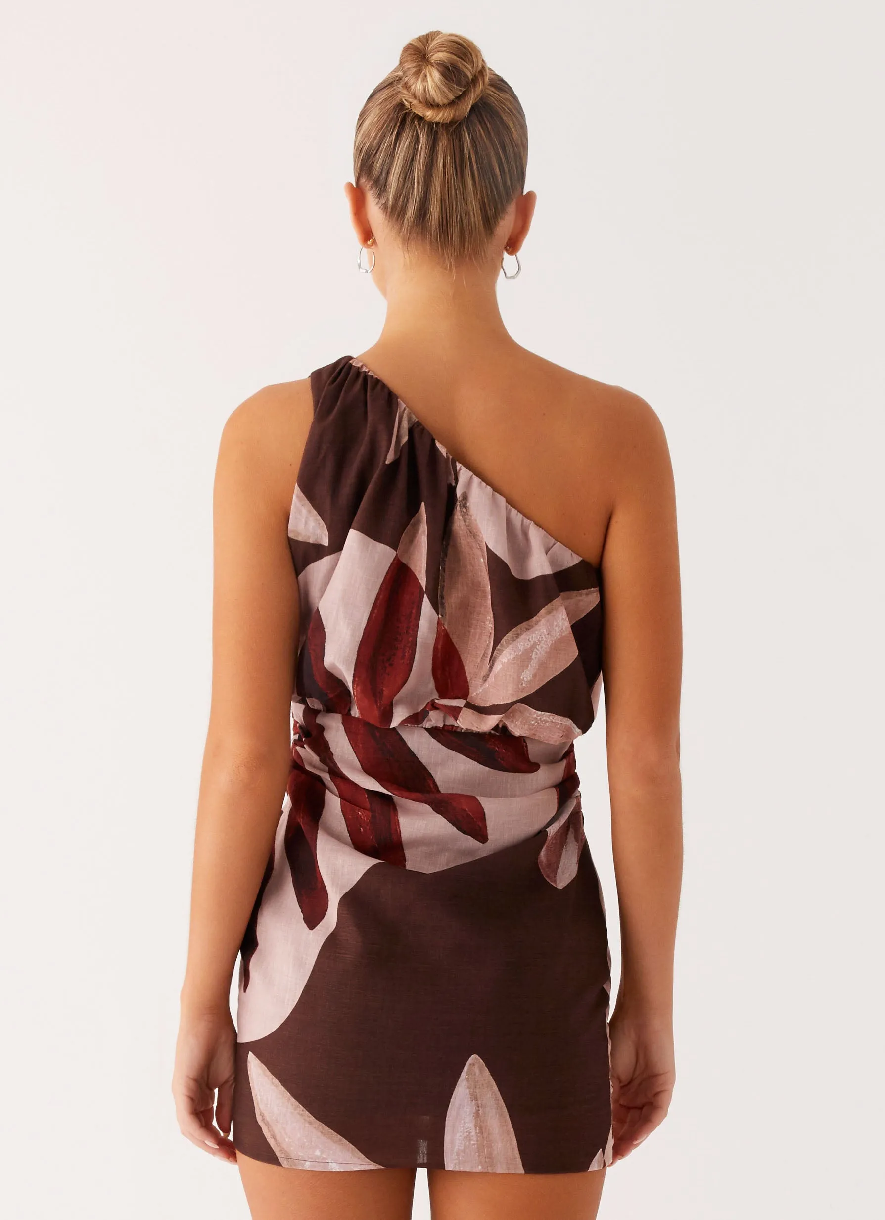 Harmonious Layers Indianna Mini Dress - Cinnamon Palm
