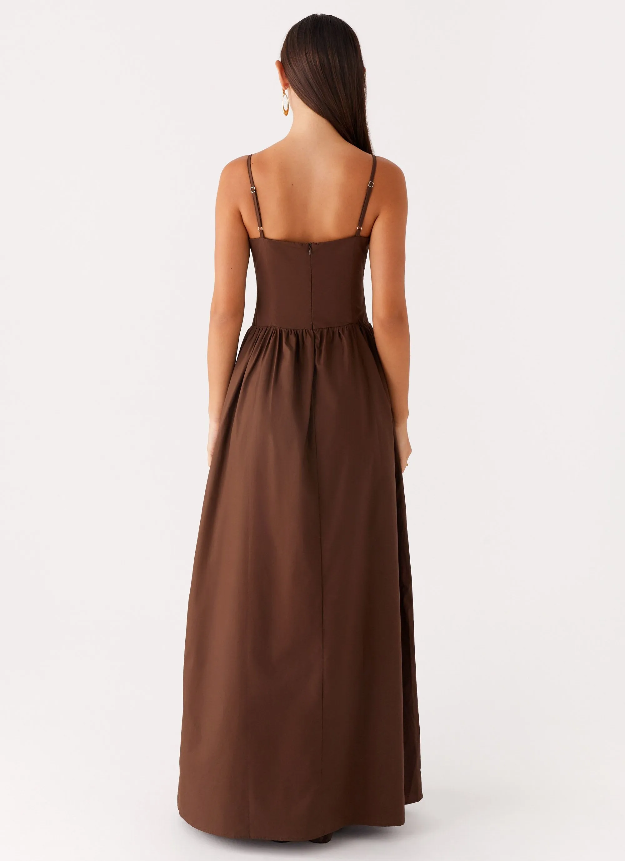 Cerys Maxi Dress - Chocolate Tear-resistant