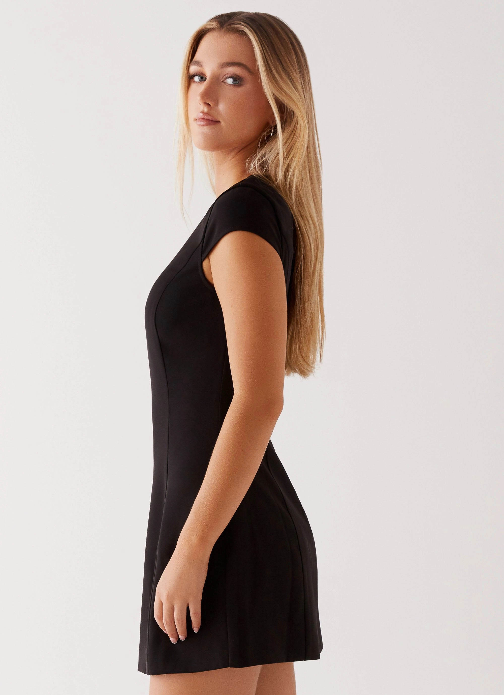 Rural Charm Tia Mini Dress - Black