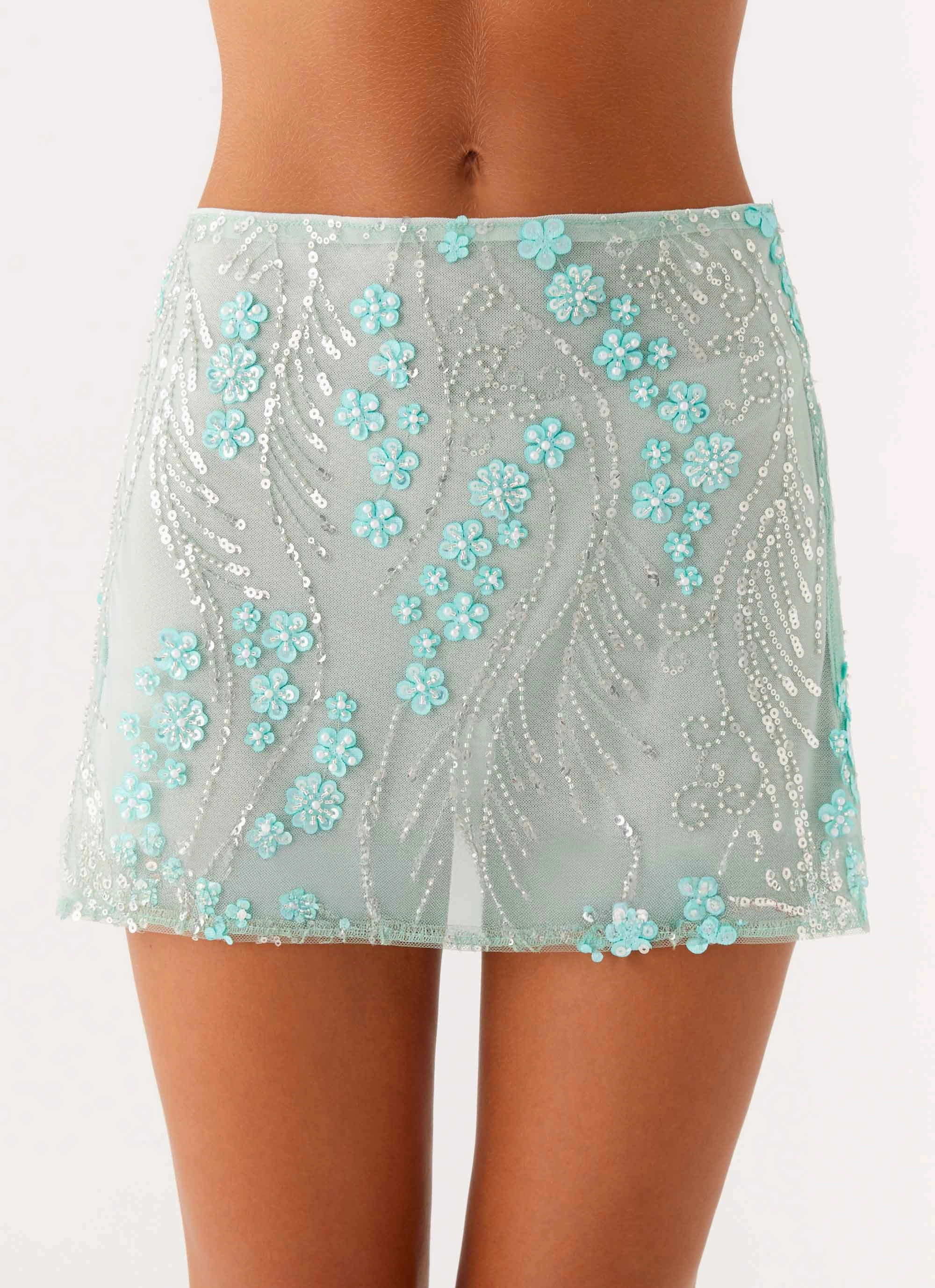 Kandi Mini Skirt - Mint Smart Layer