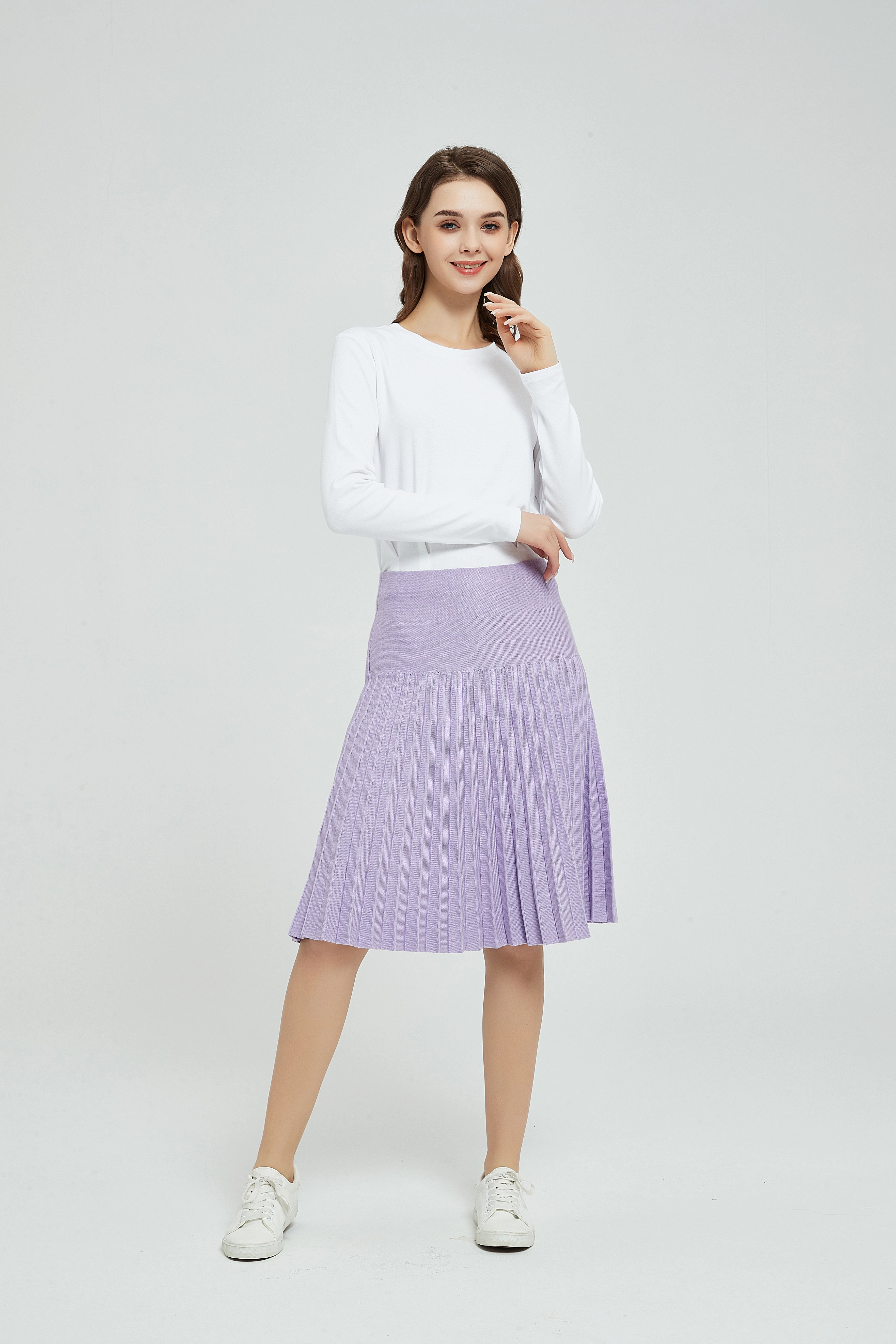 MM YEAR ROUND PLEATED - LAVENDER Tapered Leg Design Lined interior