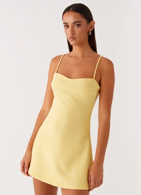 Cindy Mini Dress - Yellow All-Occasion Wear