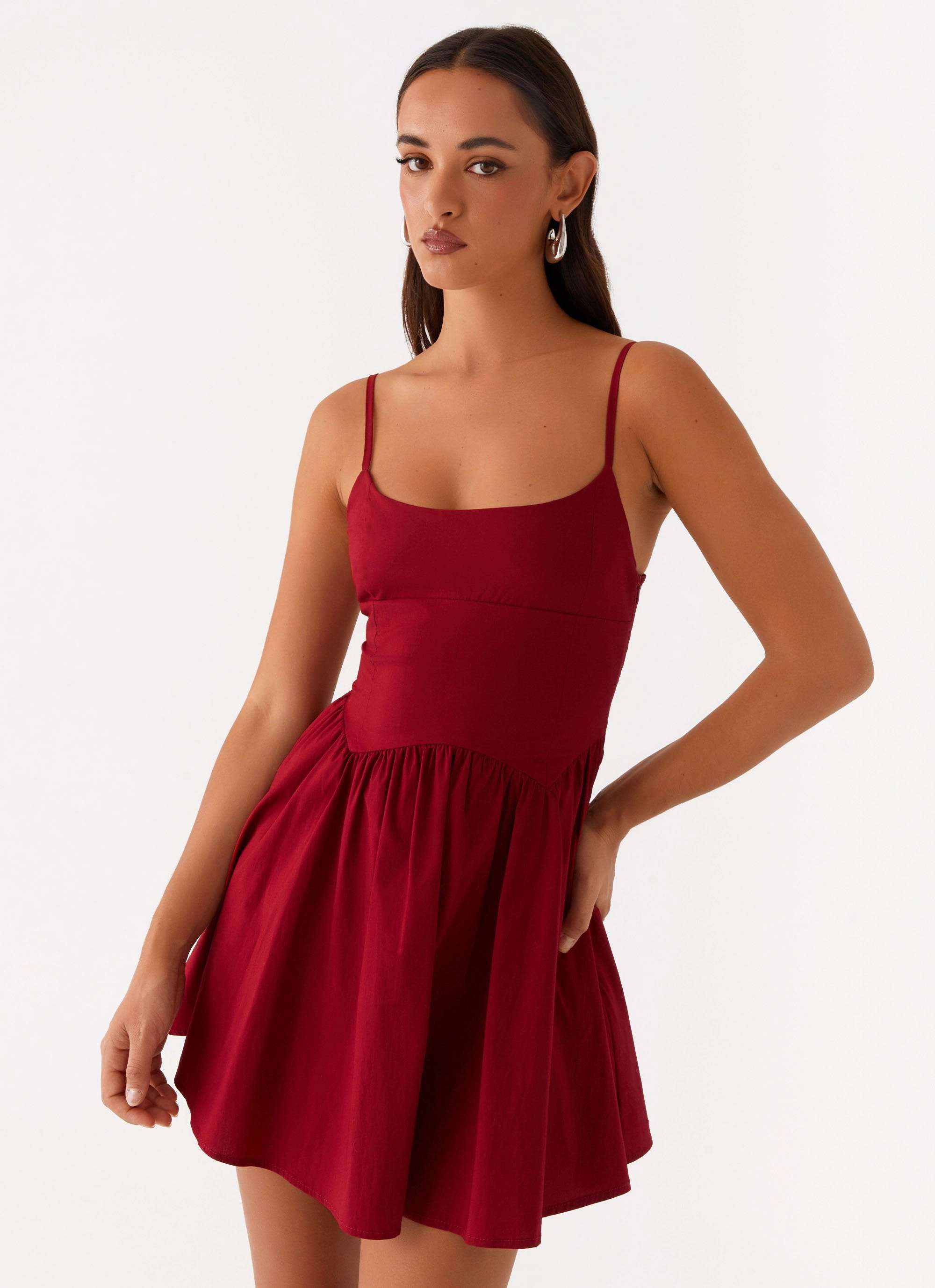 Polished look dress Perfect Wearable Tesoro Mio Mini Dress - Maroon