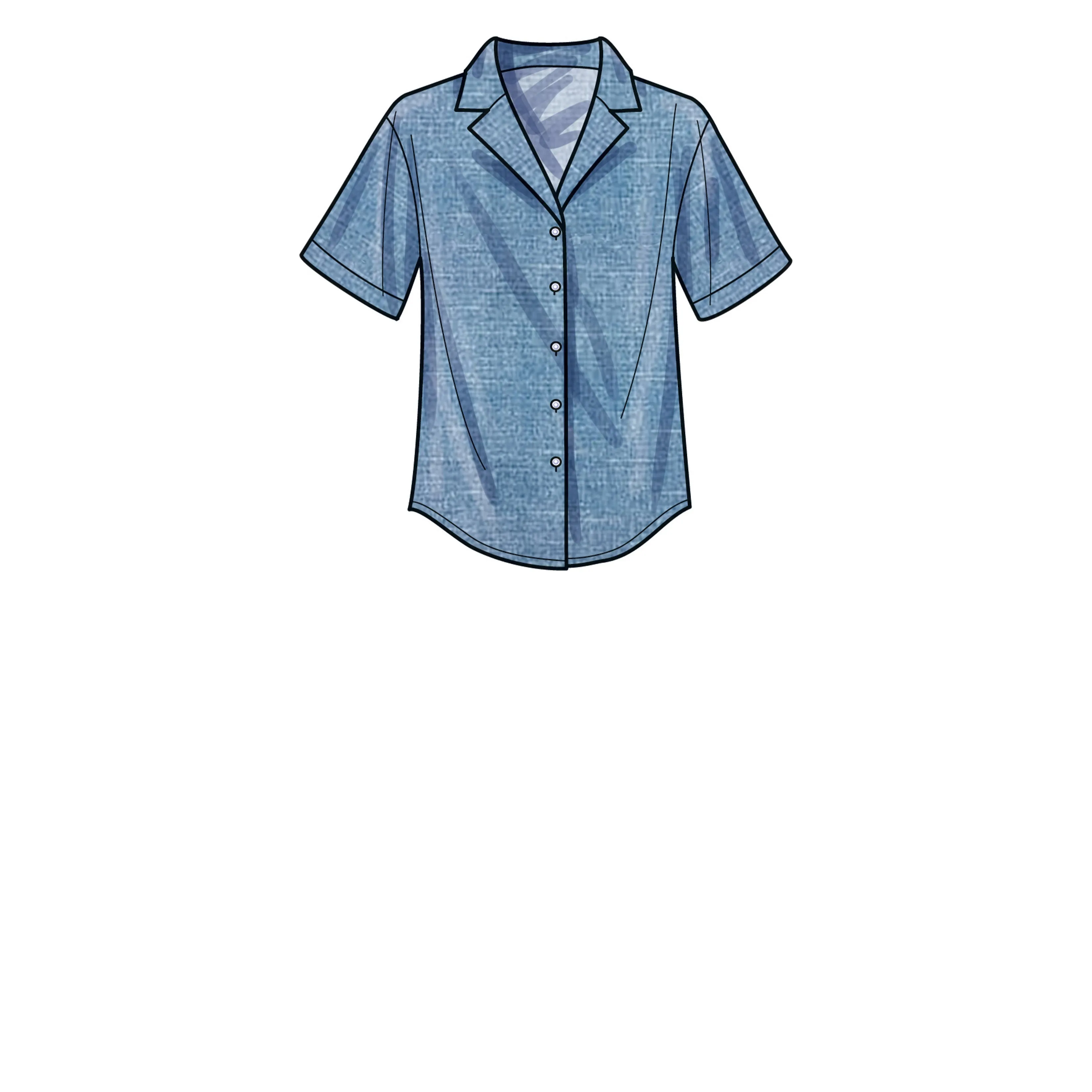 Simplicity Pattern SS9610 Misses' Set of Tops, Cropped Pants and Shorts
