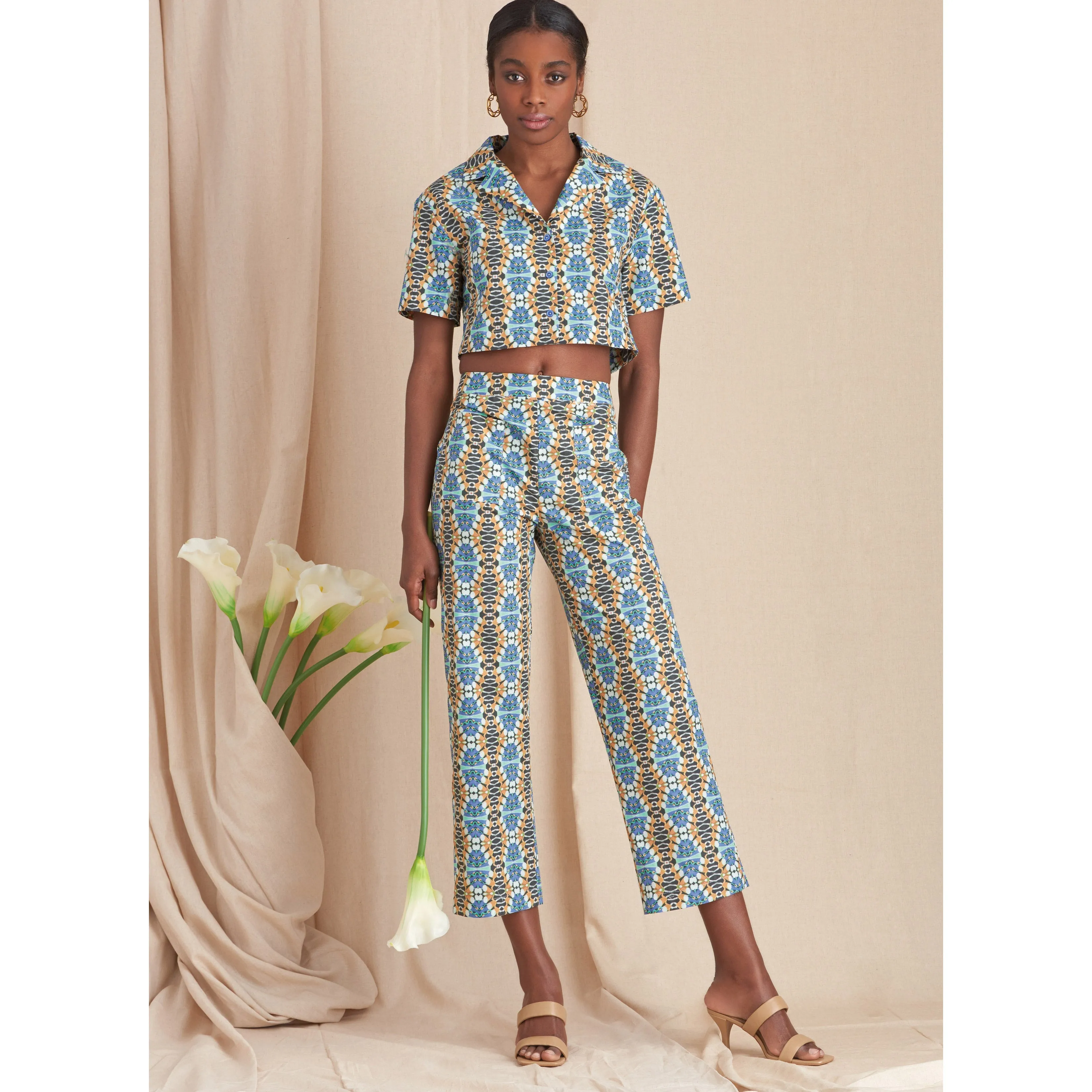 Simplicity Pattern SS9610 Misses' Set of Tops, Cropped Pants and Shorts