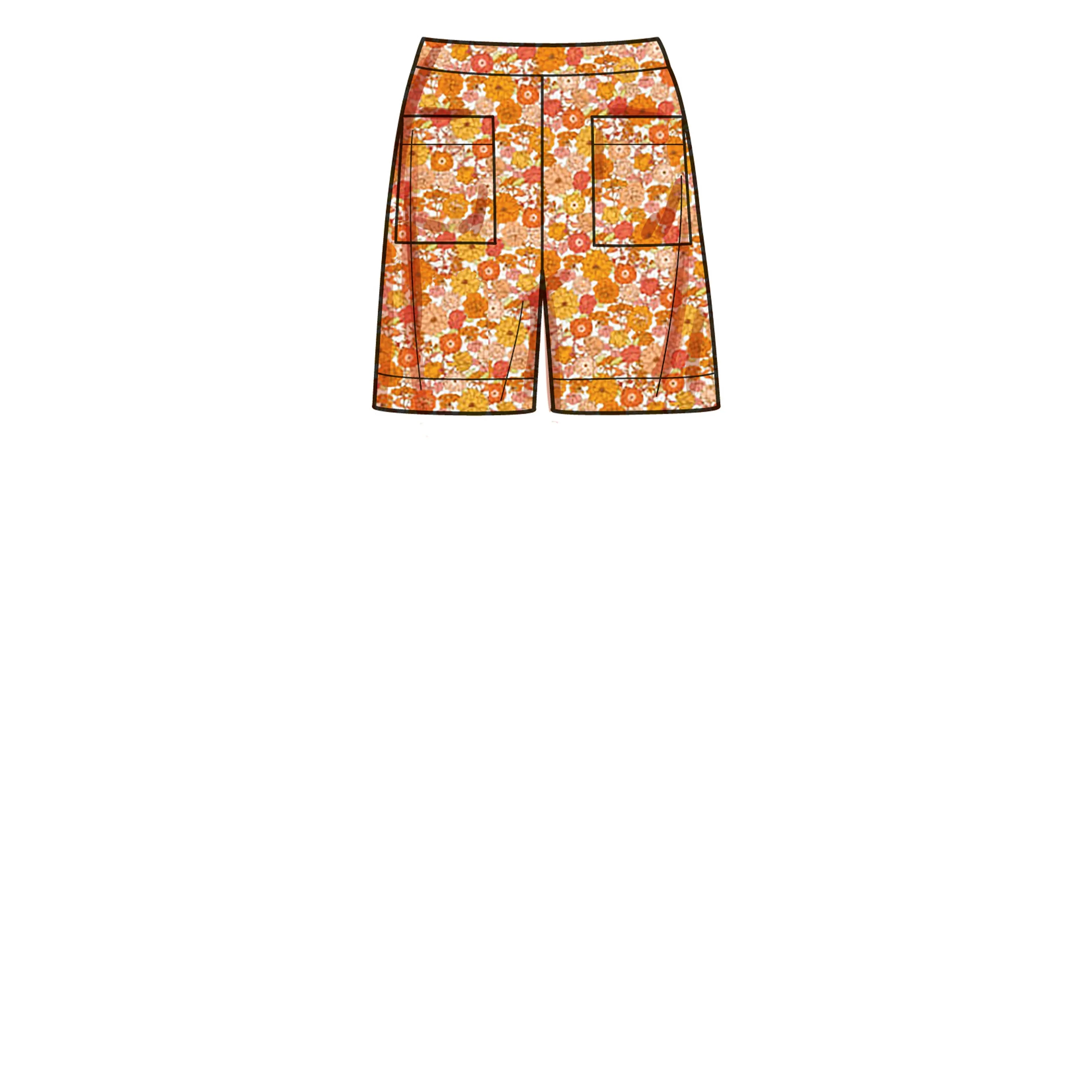 Simplicity Pattern SS9610 Misses' Set of Tops, Cropped Pants and Shorts