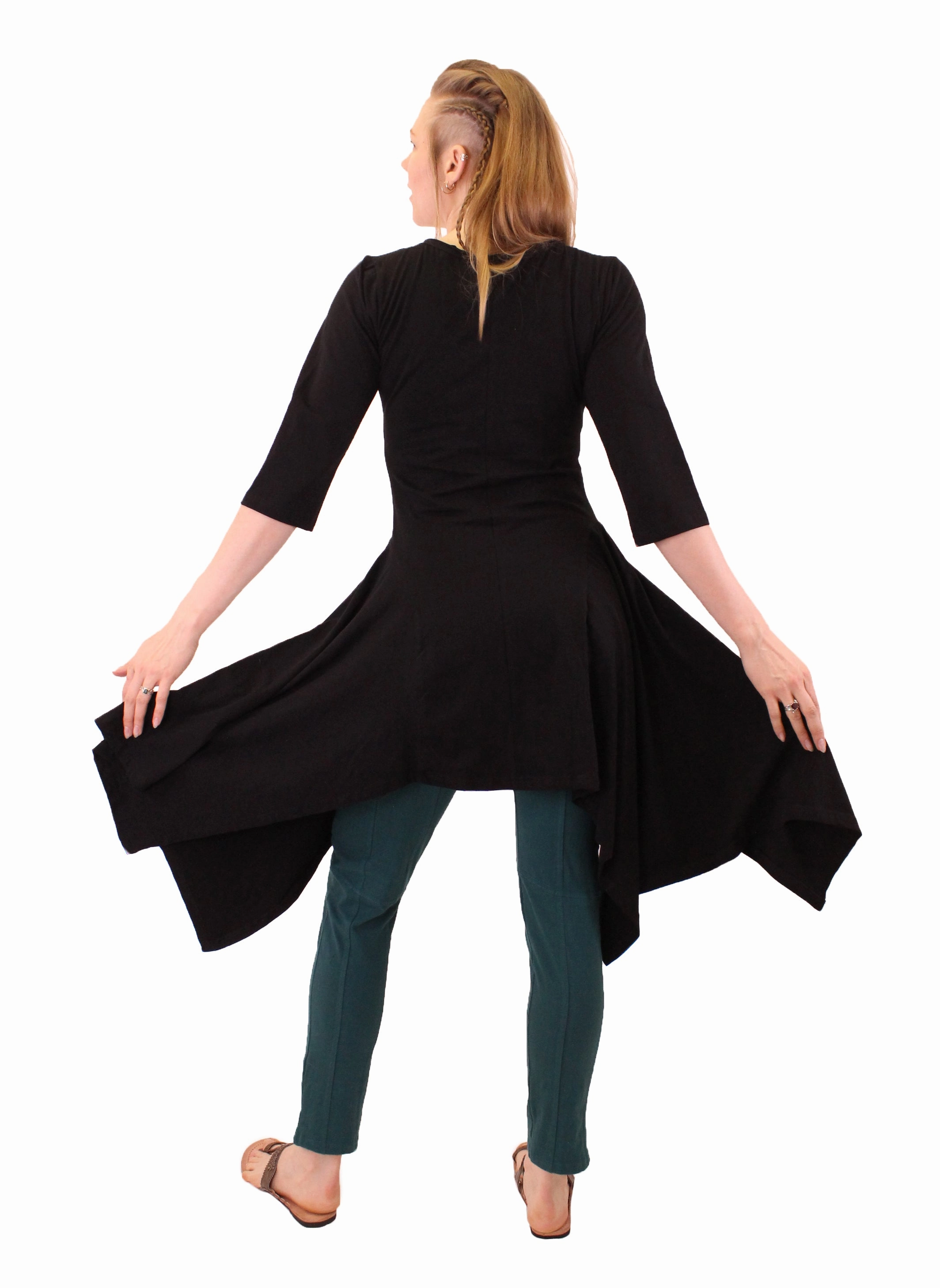 StretchMaterial Natural Fiber Blend Siren Tunic