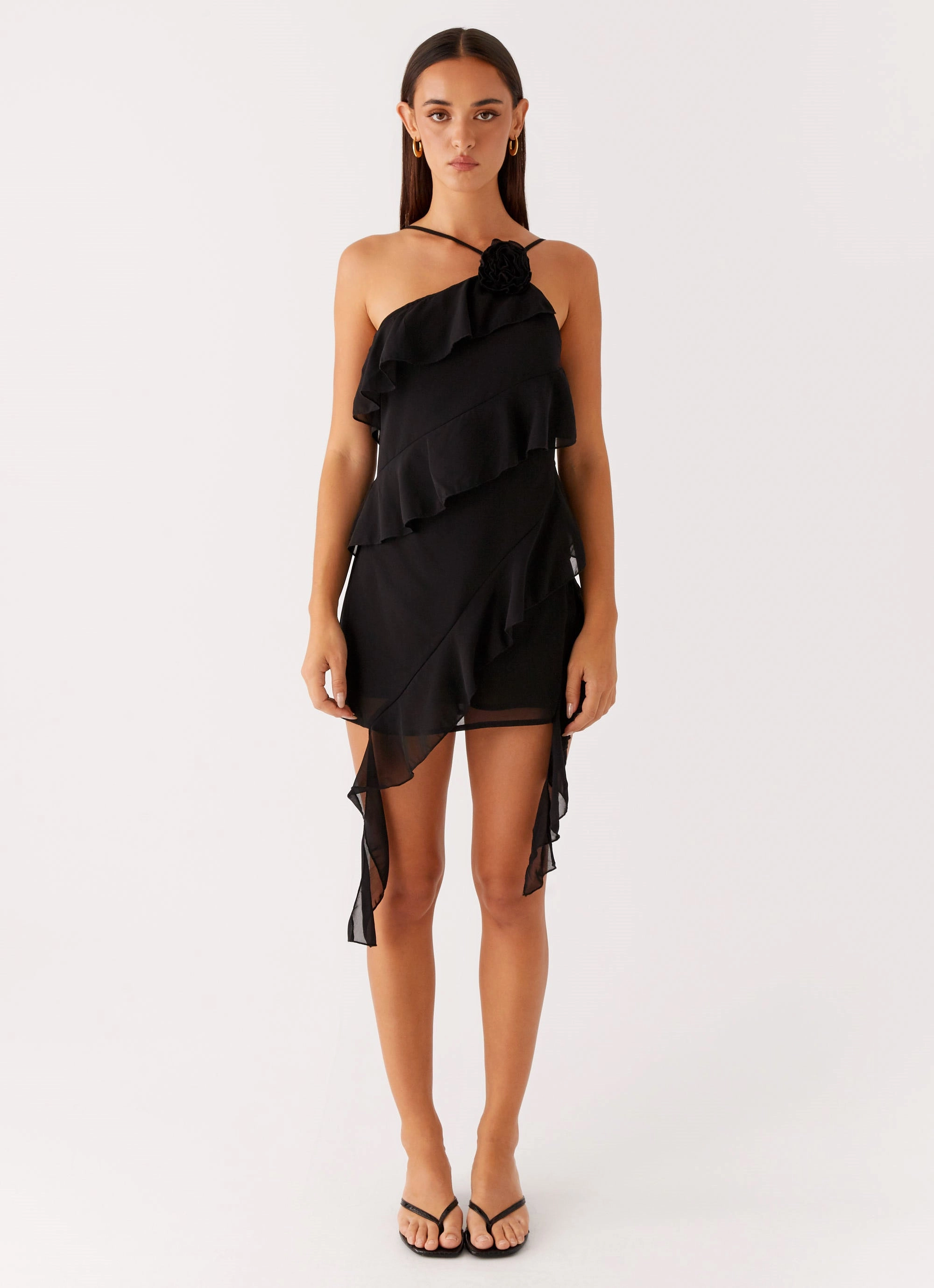 Sita Mini Dress - Black Inclusive Fit Floral design