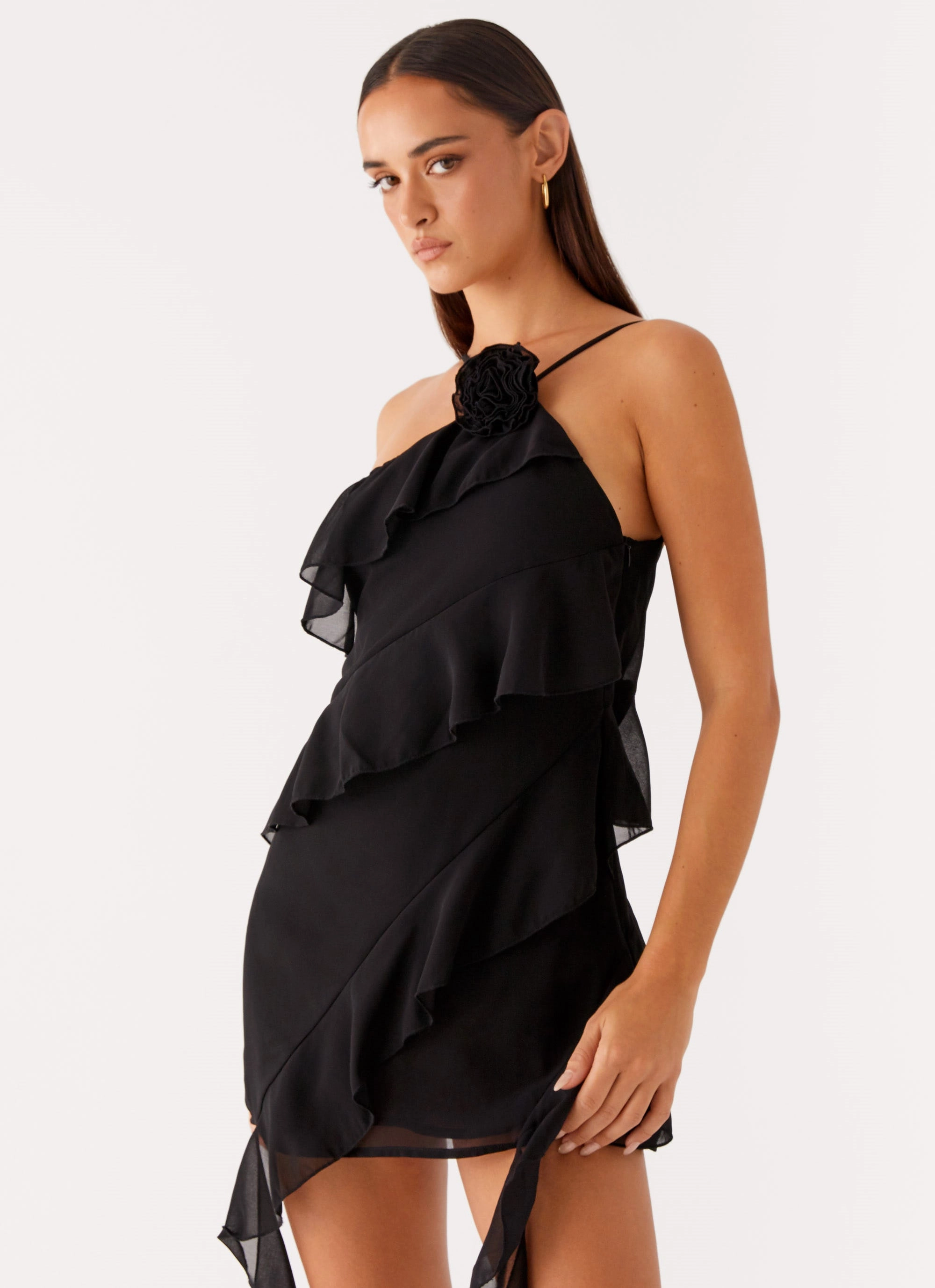 Sita Mini Dress - Black Soft and Relaxed Breathable Design