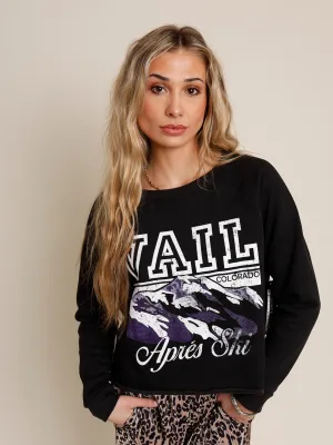 SKI RESORT LOVE CROP CREW