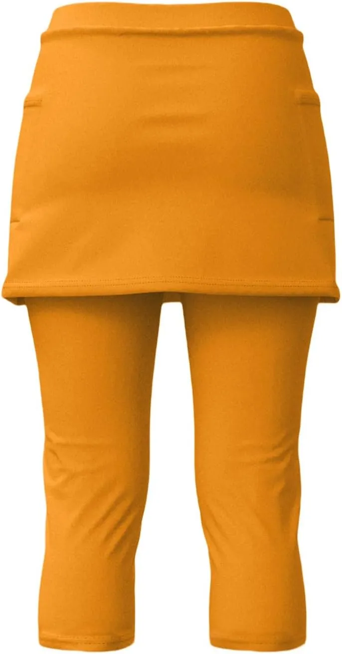 Skirt Pants for Women 2025 Summer Tennis Golf Skorts Cute Hight Waisted Tummy Control Yoga Capri Leggings with Skirts
