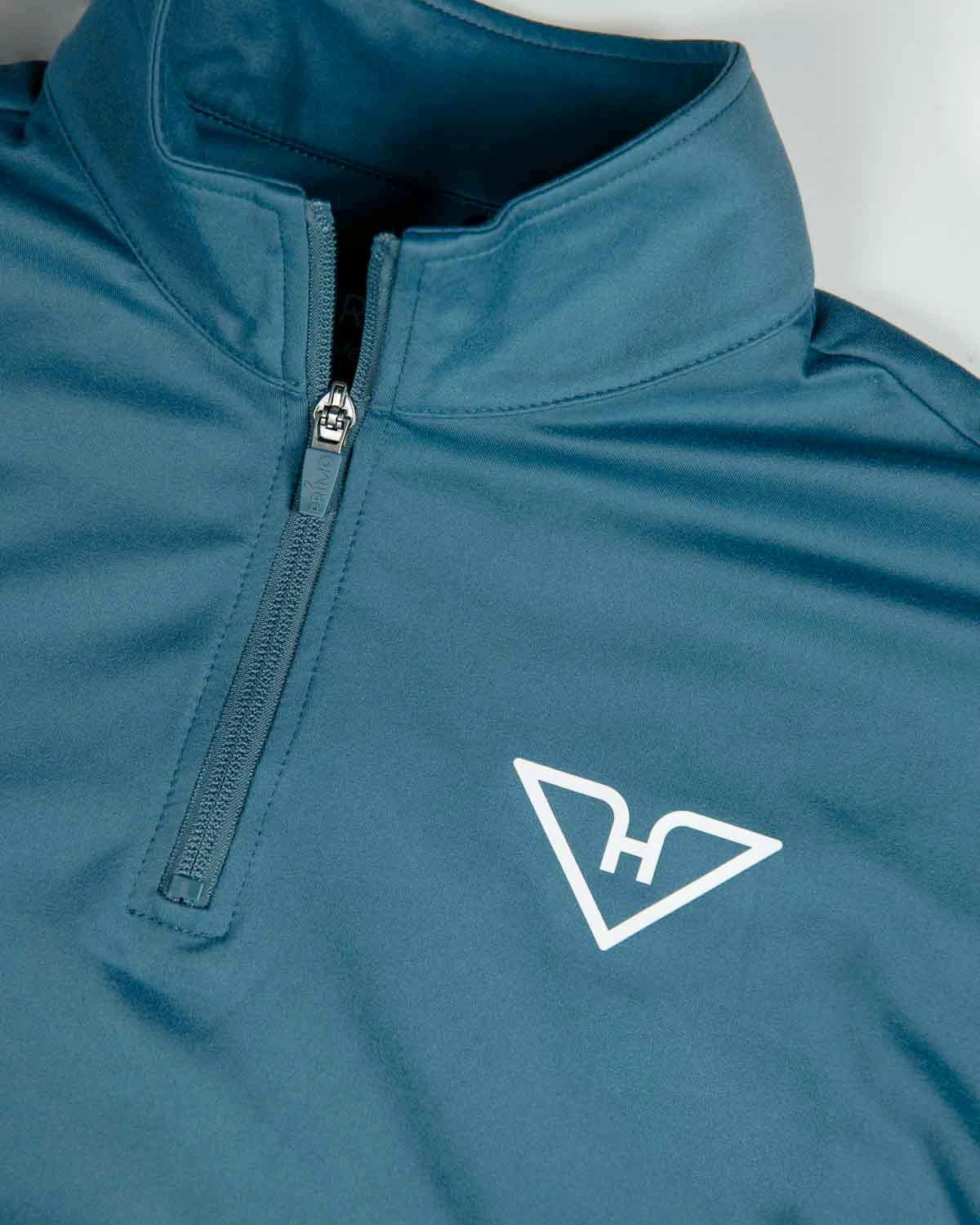 Slate Blue HyFlyers Quarter Zip LowImpact Dye Process Moisture Control Technology