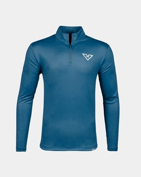 MinimalistSilhouette Slate Blue HyFlyers Quarter Zip
