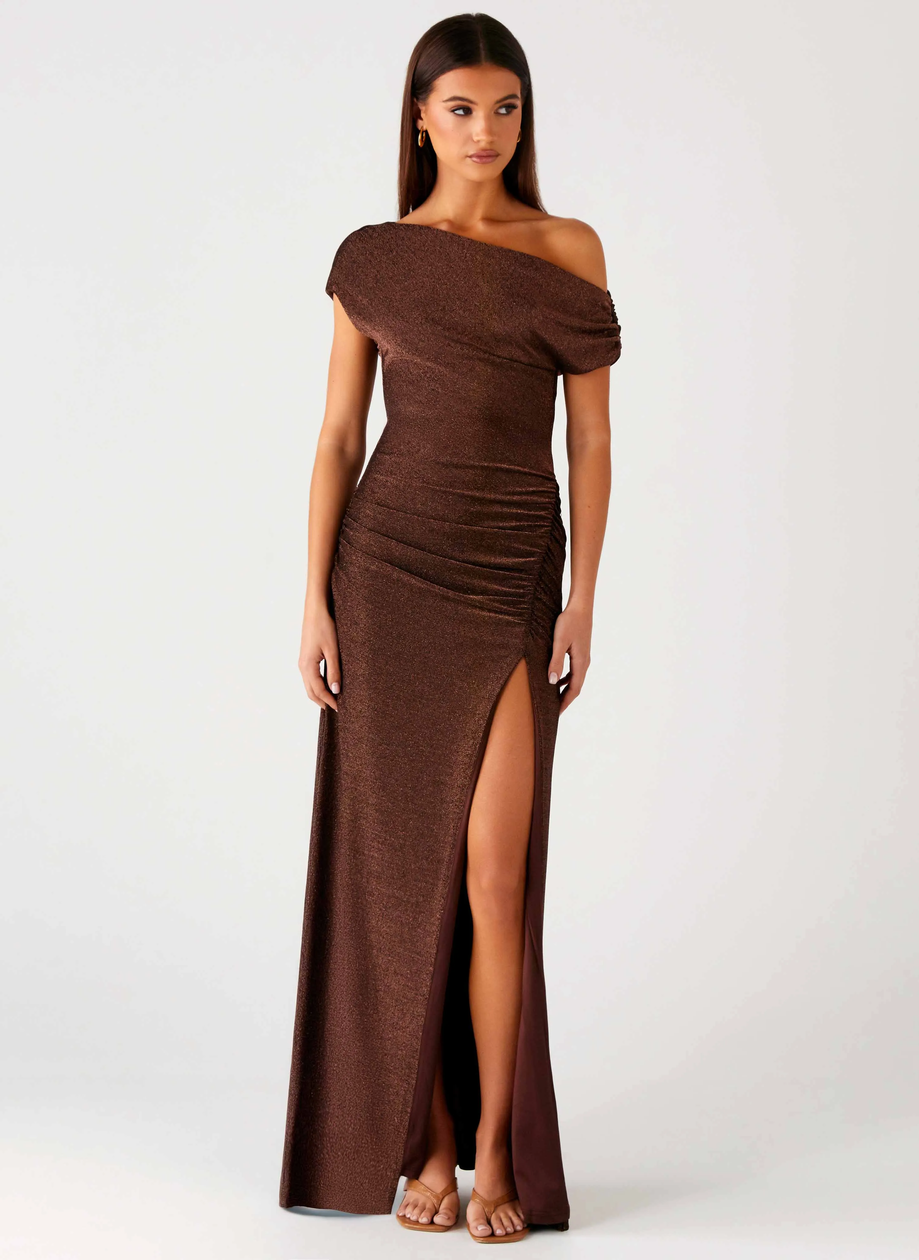 Timeless Style Harvest Moon Maxi Dress - Chocolate