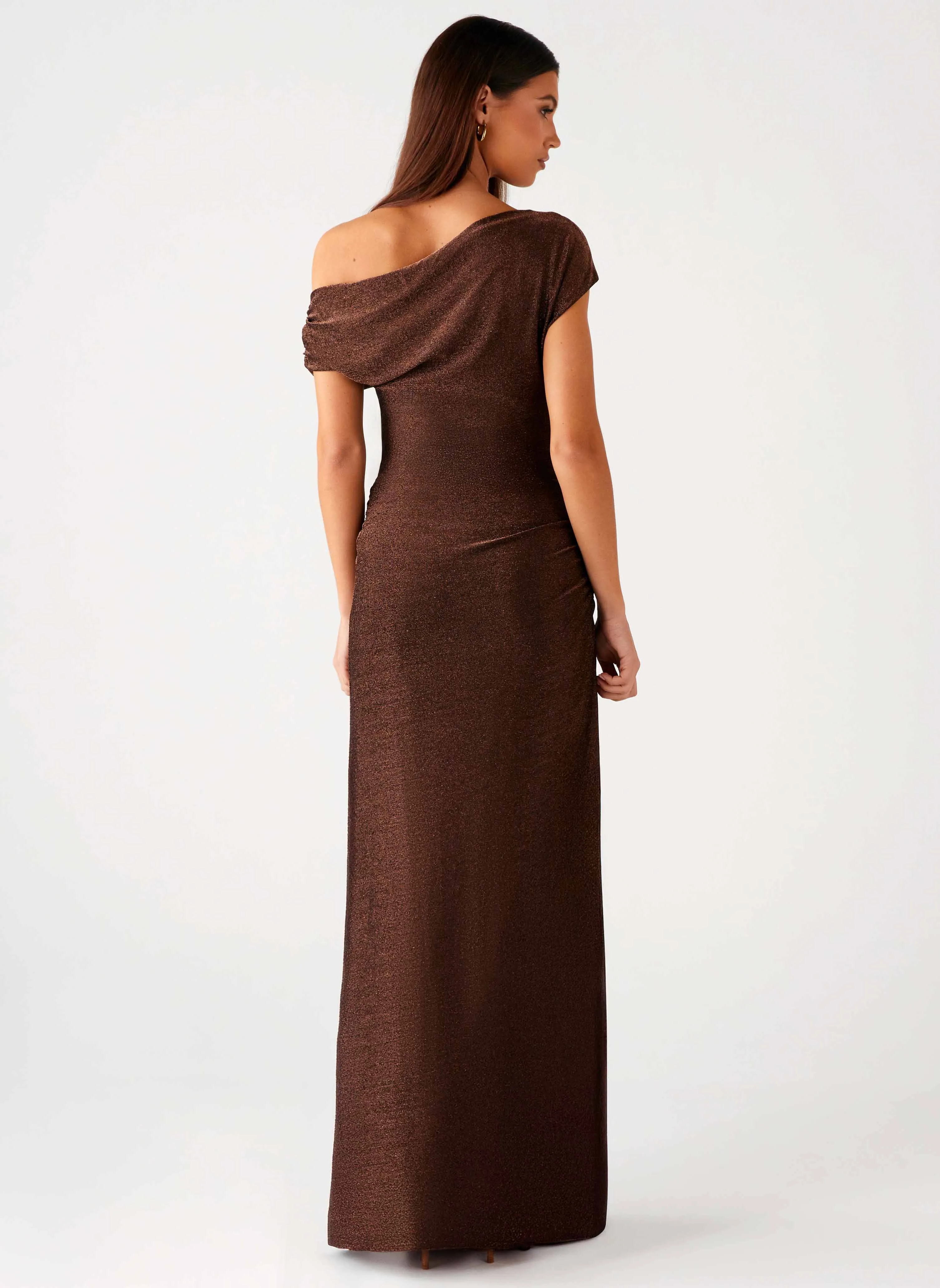 Fresh Tones Light material Harvest Moon Maxi Dress - Chocolate