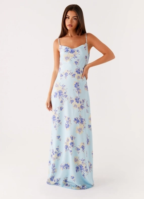 Neutral Finish Everyday-Comfort Liana Cowl Maxi Dress - Print