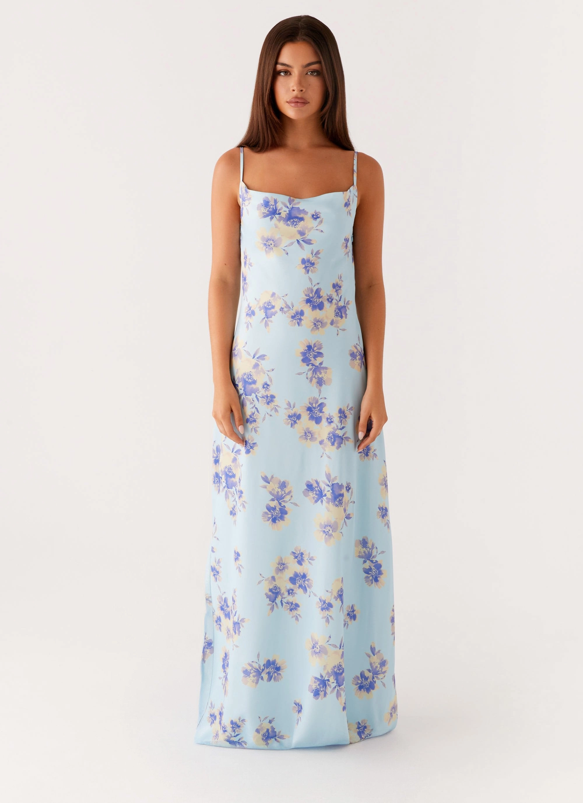 Liana Cowl Maxi Dress - Print Travel-friendly Work Look