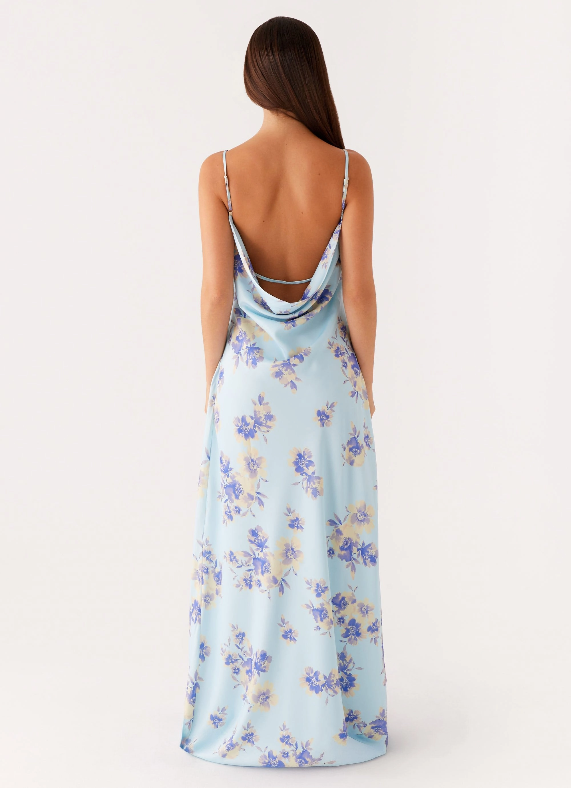 Liana Cowl Maxi Dress - Print Daily Wear Convertible-Style
