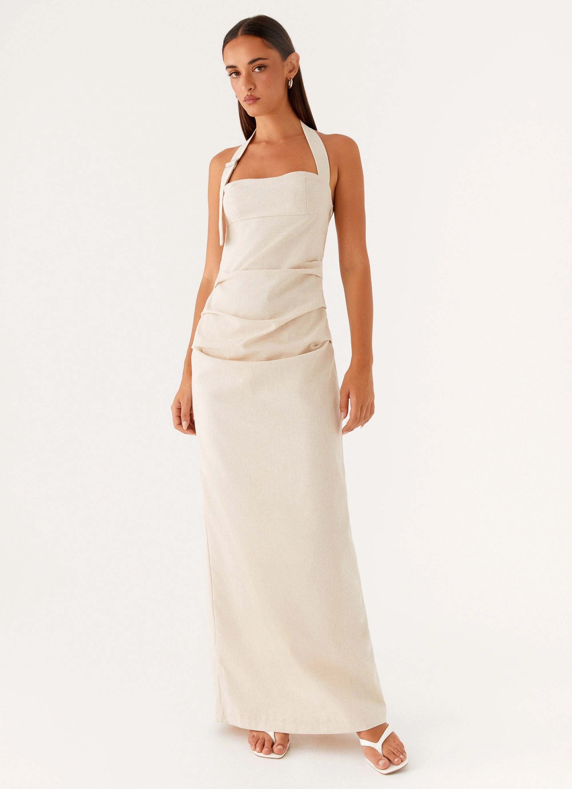 Fashion Essential Rumour Has It Maxi Dress - Oatmeal