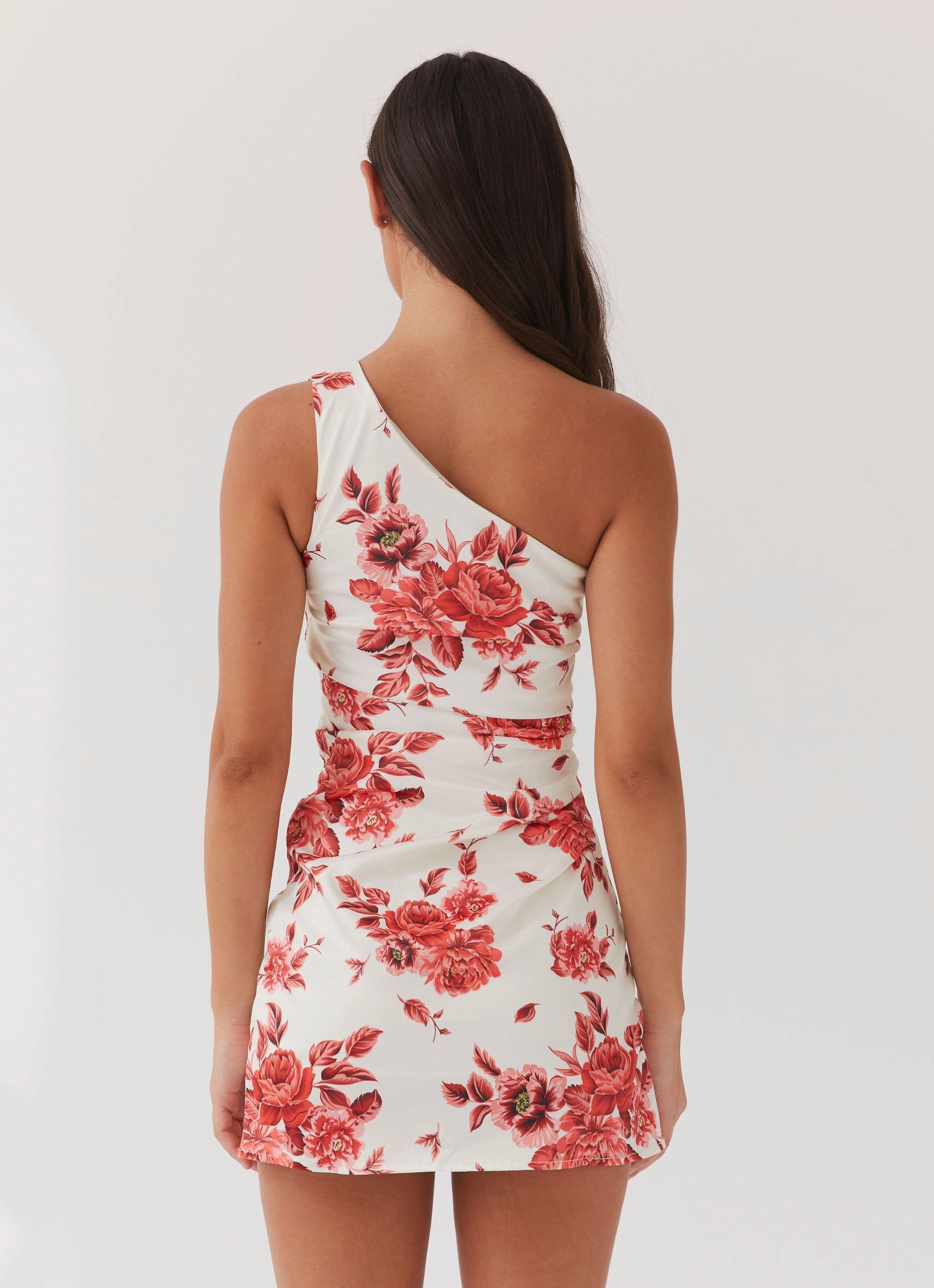 Sovere Satin Mini Dress - Rosa Floria StretchableKnit Dressy Yet Comfortable