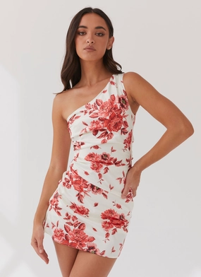 Sovere Satin Mini Dress - Rosa Floria Classic and Chic Weekend Feel