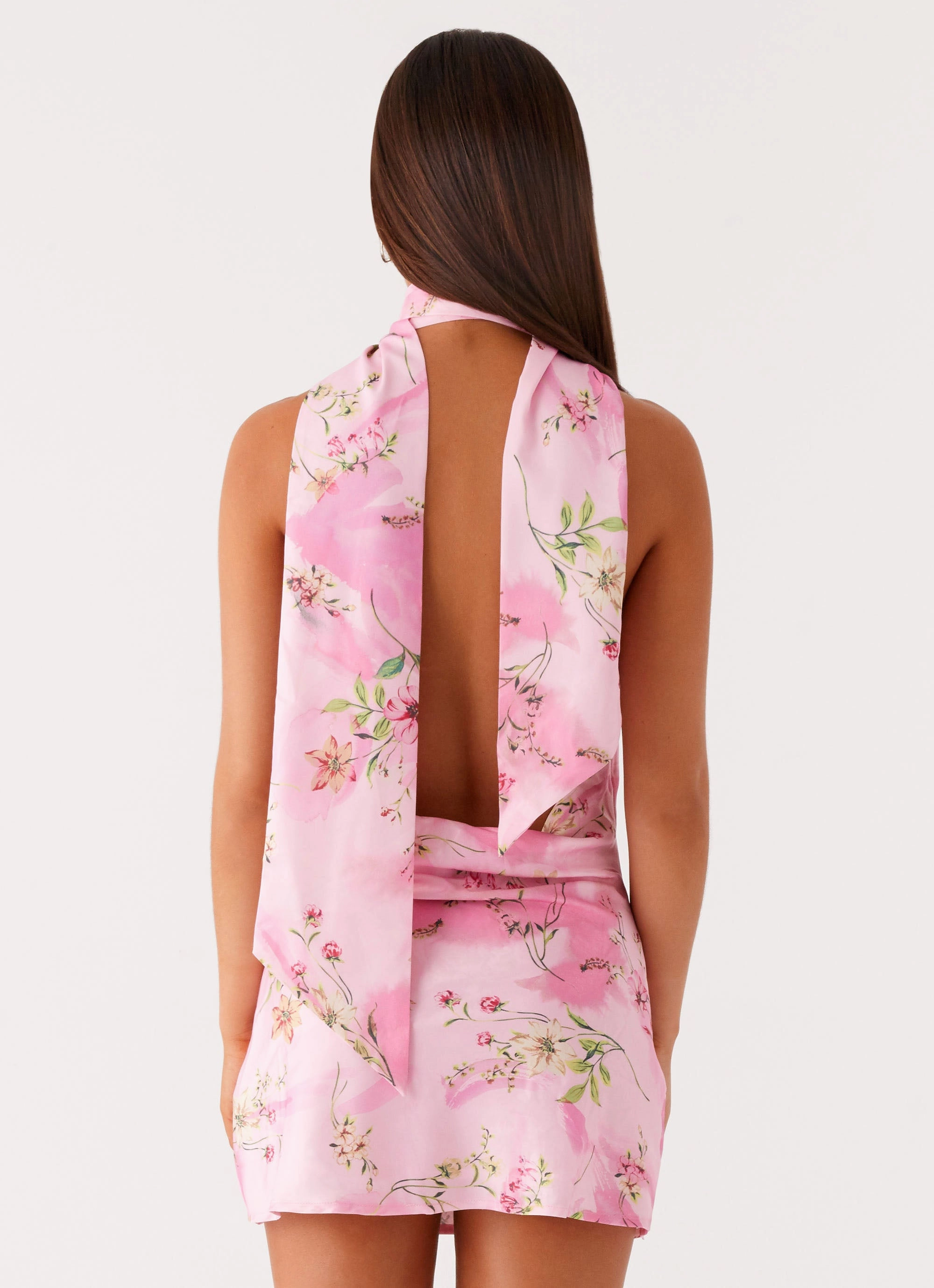 Heidi Mini Dress - Pink Floral Fair-Trade Comfortable and Fashionable
