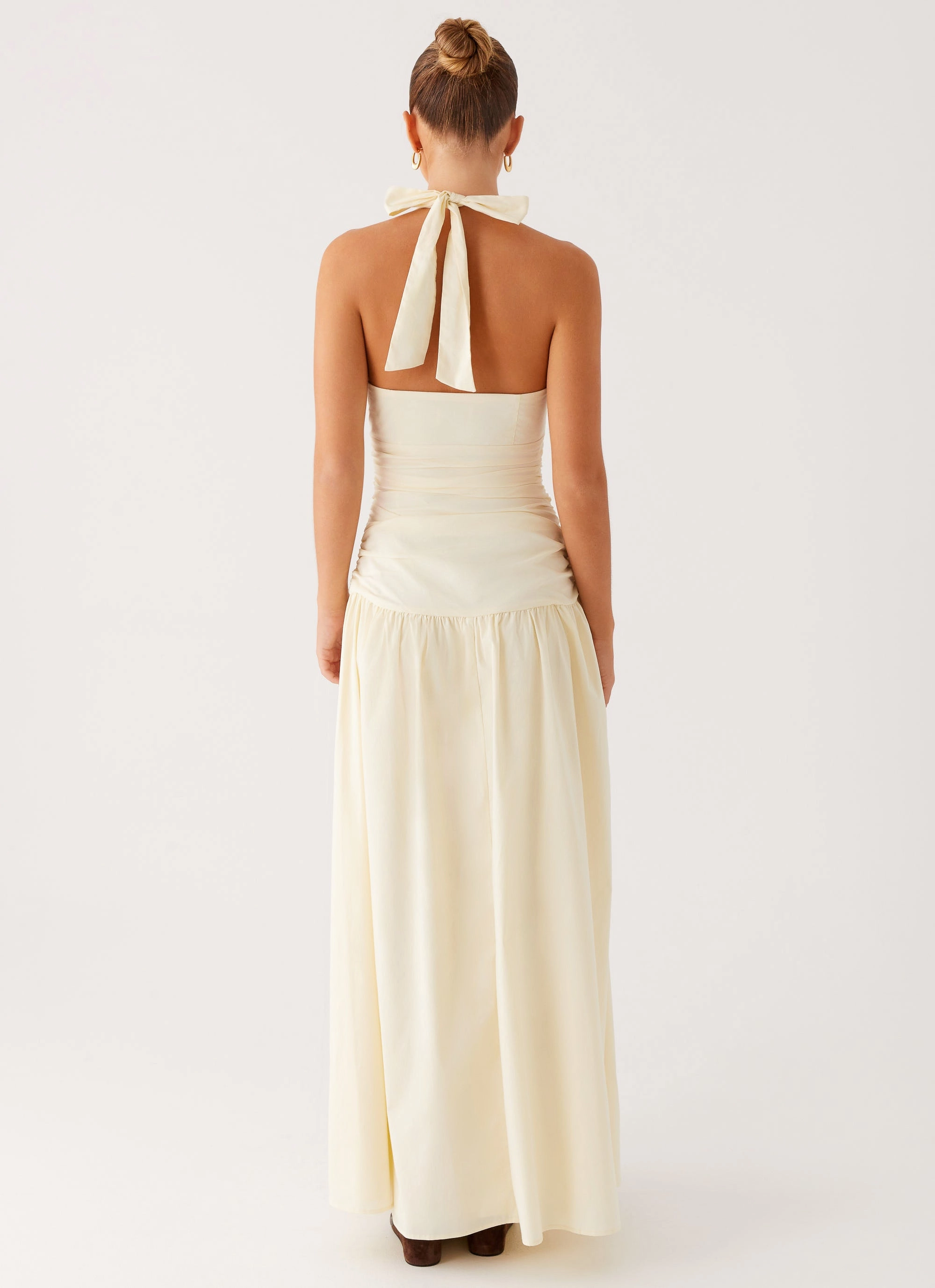 Perfect for Travel Bright Colors Val Maxi Dress - Lemon