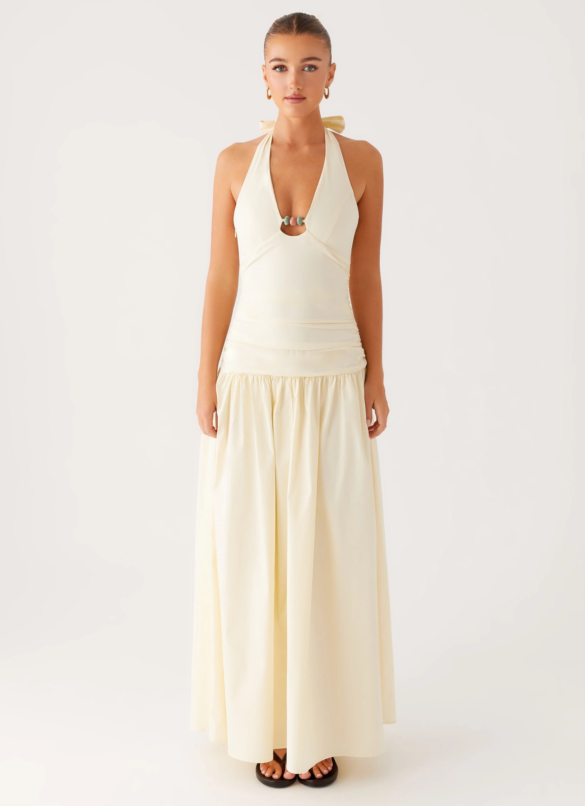 Val Maxi Dress - Lemon Relaxed Style Wear