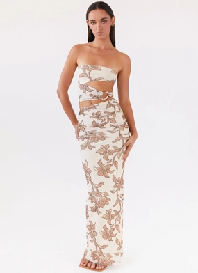 Into Pieces Mesh Maxi Dress - Hazel Bloom Comfortable Style Weekend Chic