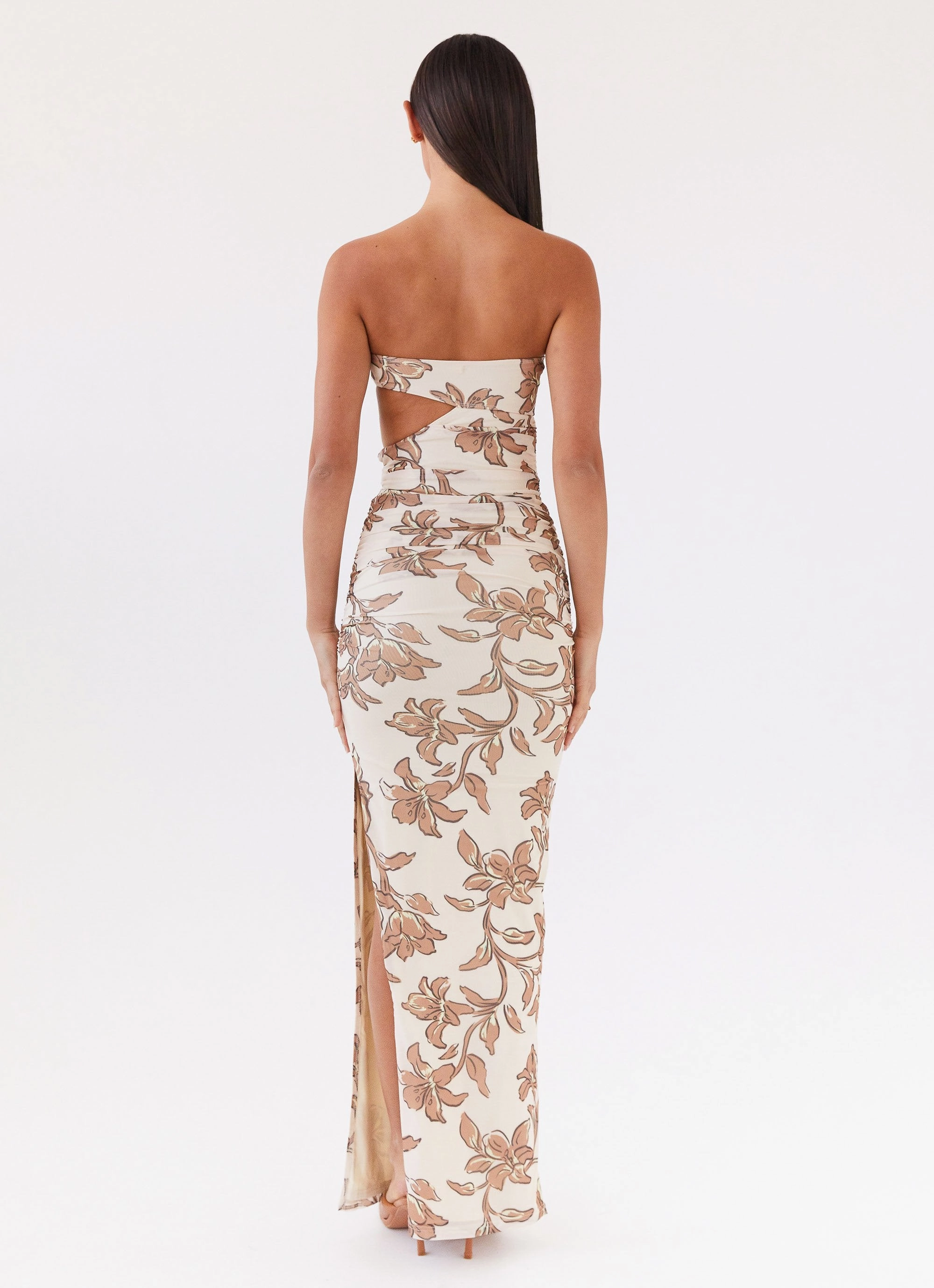 Feminine Line Gender Fluid Into Pieces Mesh Maxi Dress - Hazel Bloom