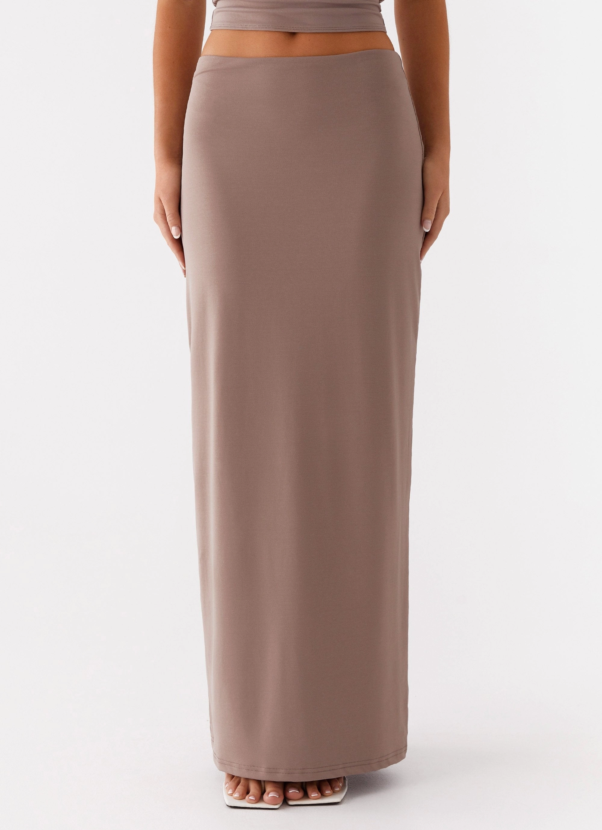 Solace Soul Maxi Skirt - Taupe Everyday Must-have