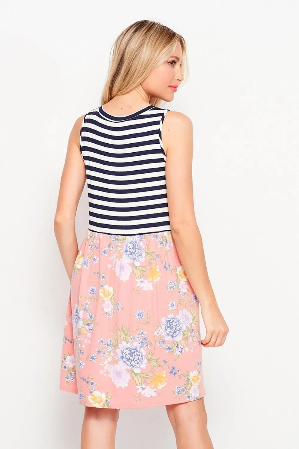 Sleeveless Floral Dress