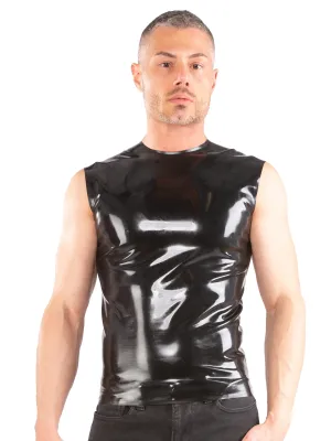 Sleeveless Latex T-Shirt