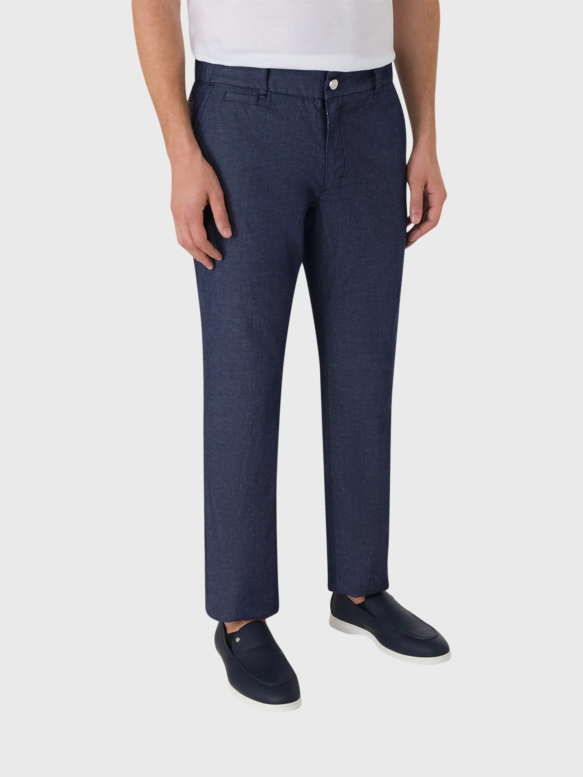 Slim Fit Elastic Waist Pants