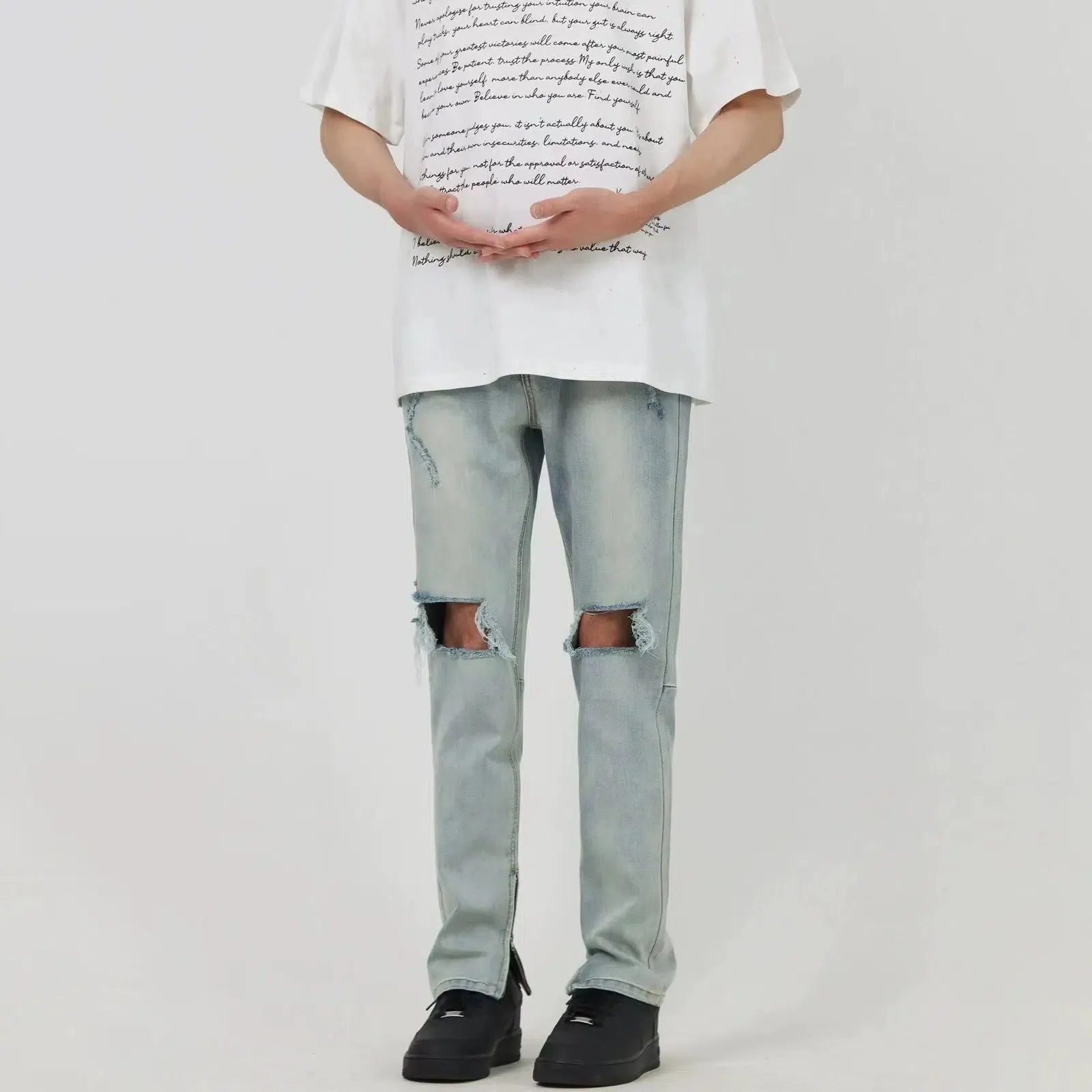 Slim-fit Ripped Jeans