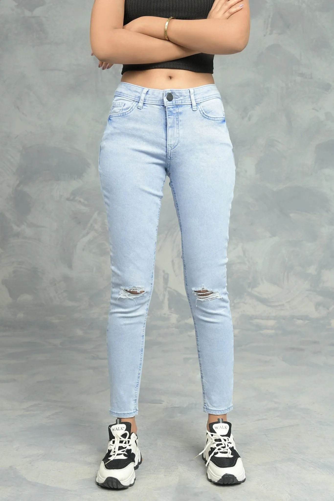 Slim Fit Ripped Jeans