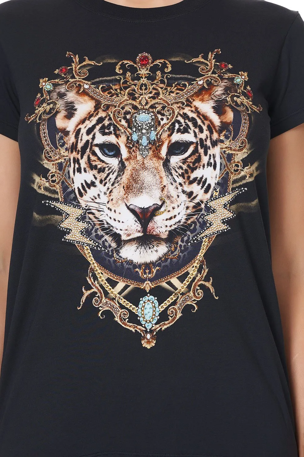 Slim Fit Round Neck Tee- Studio 54