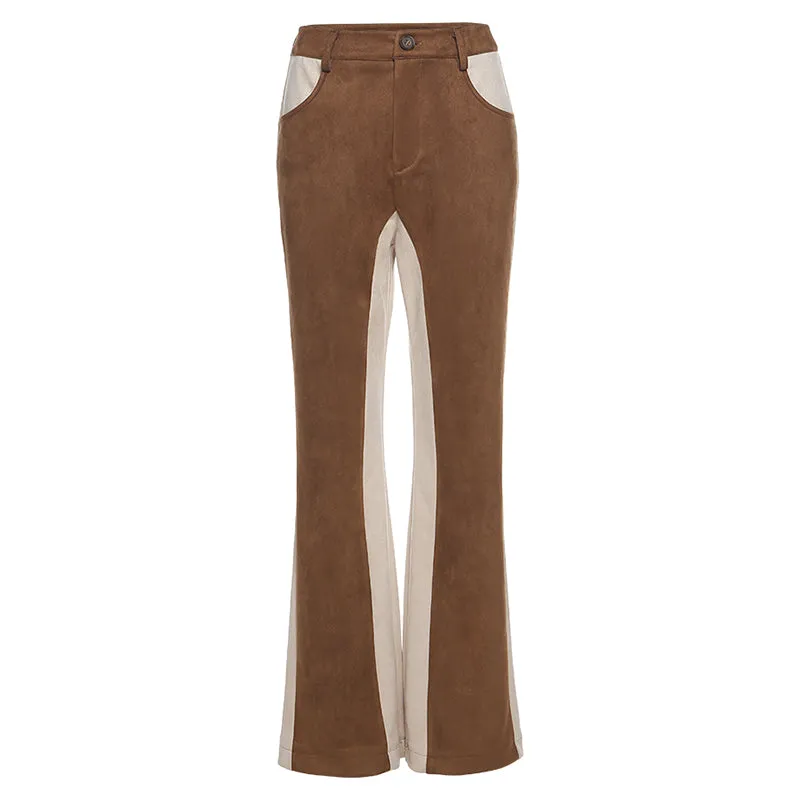 Slim Look Design Y2k Straight Leg Pants Hot