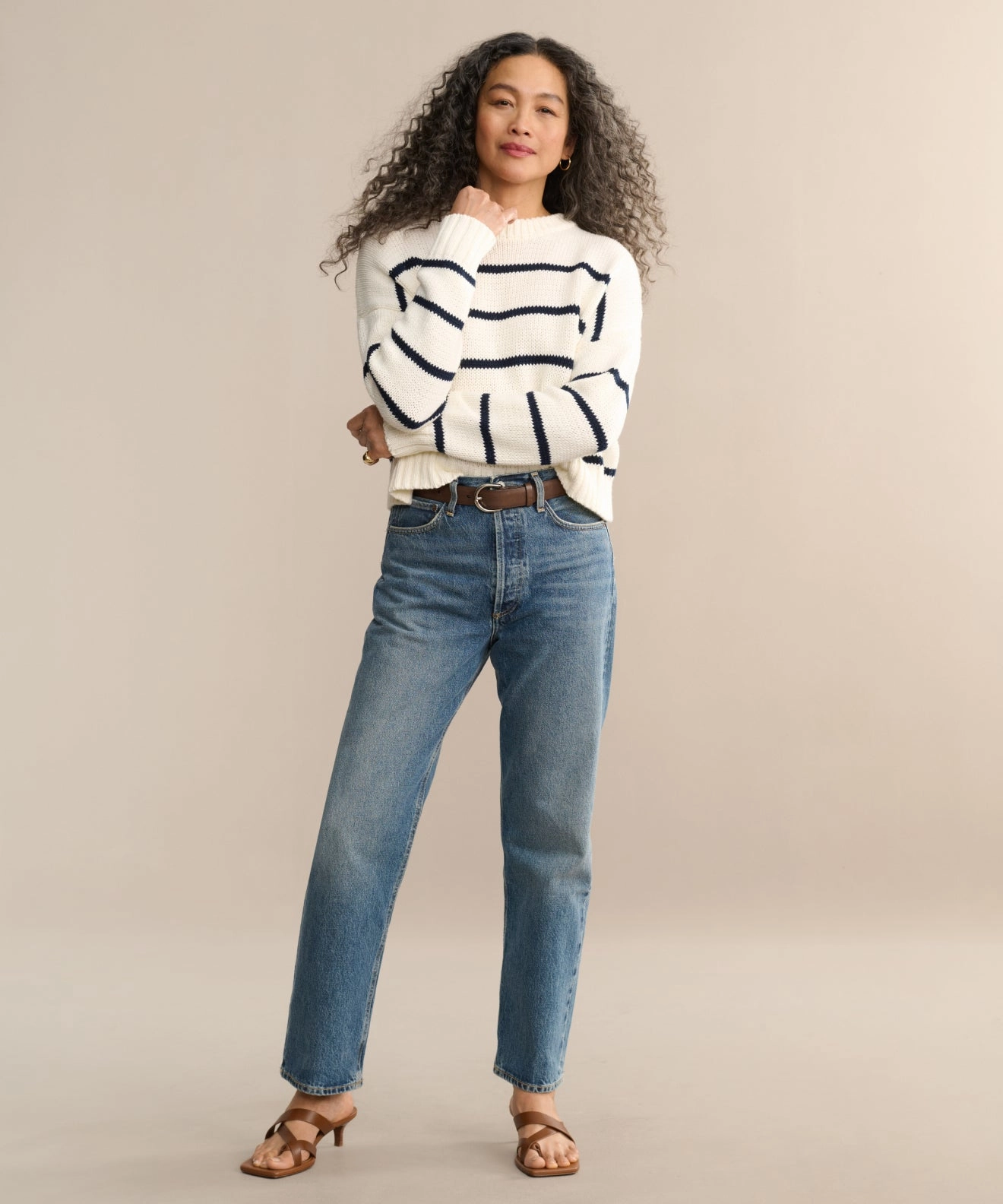 90s Jean Mid-rise fit No Wrinkle