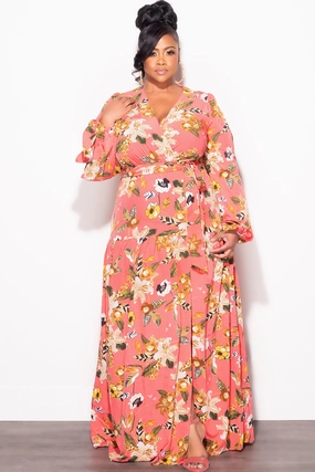 Rest Easy Final Sale Plus Size Dress in Floral Print