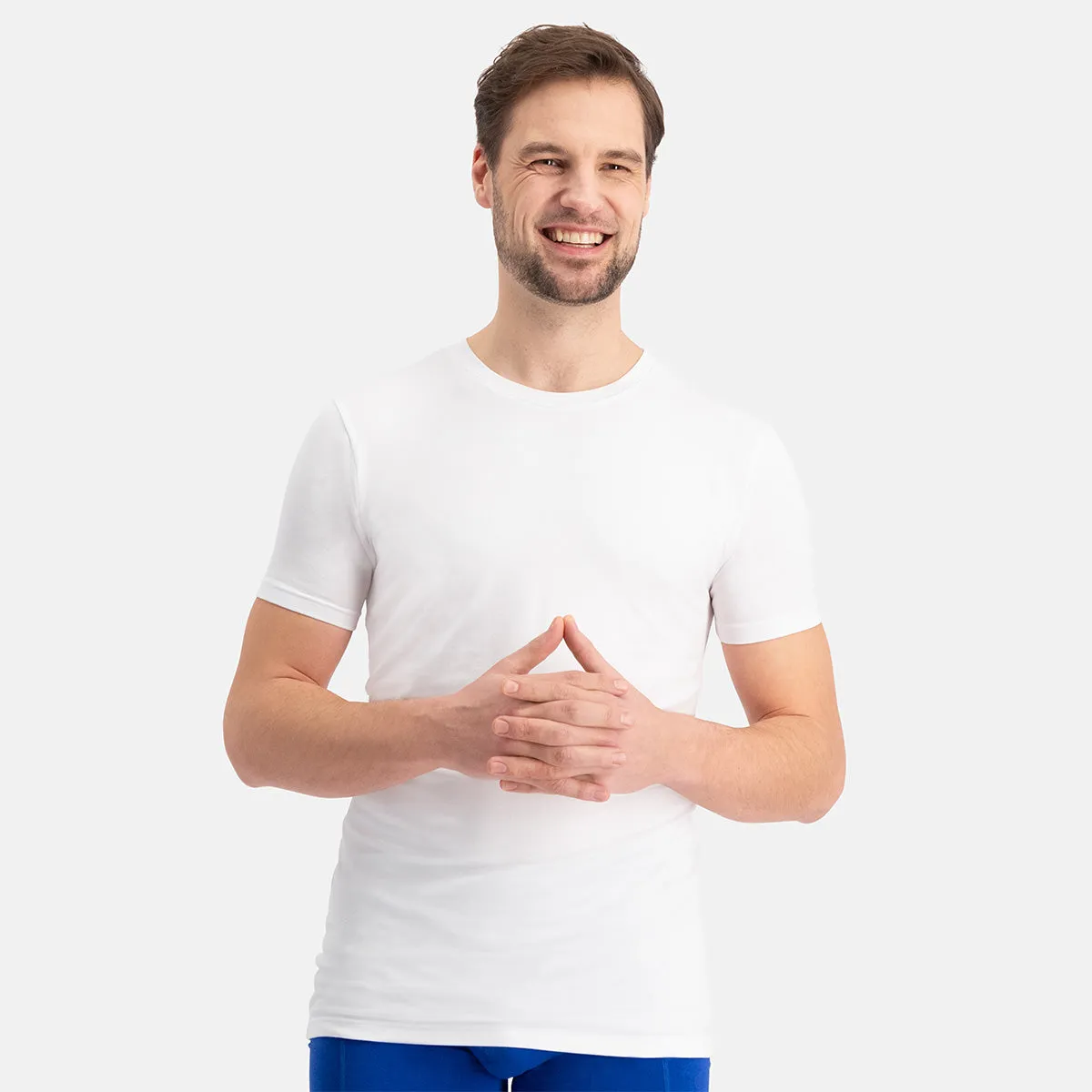 Slimfit T-Shirts Reno ronde hals (2-pack) - Wit
