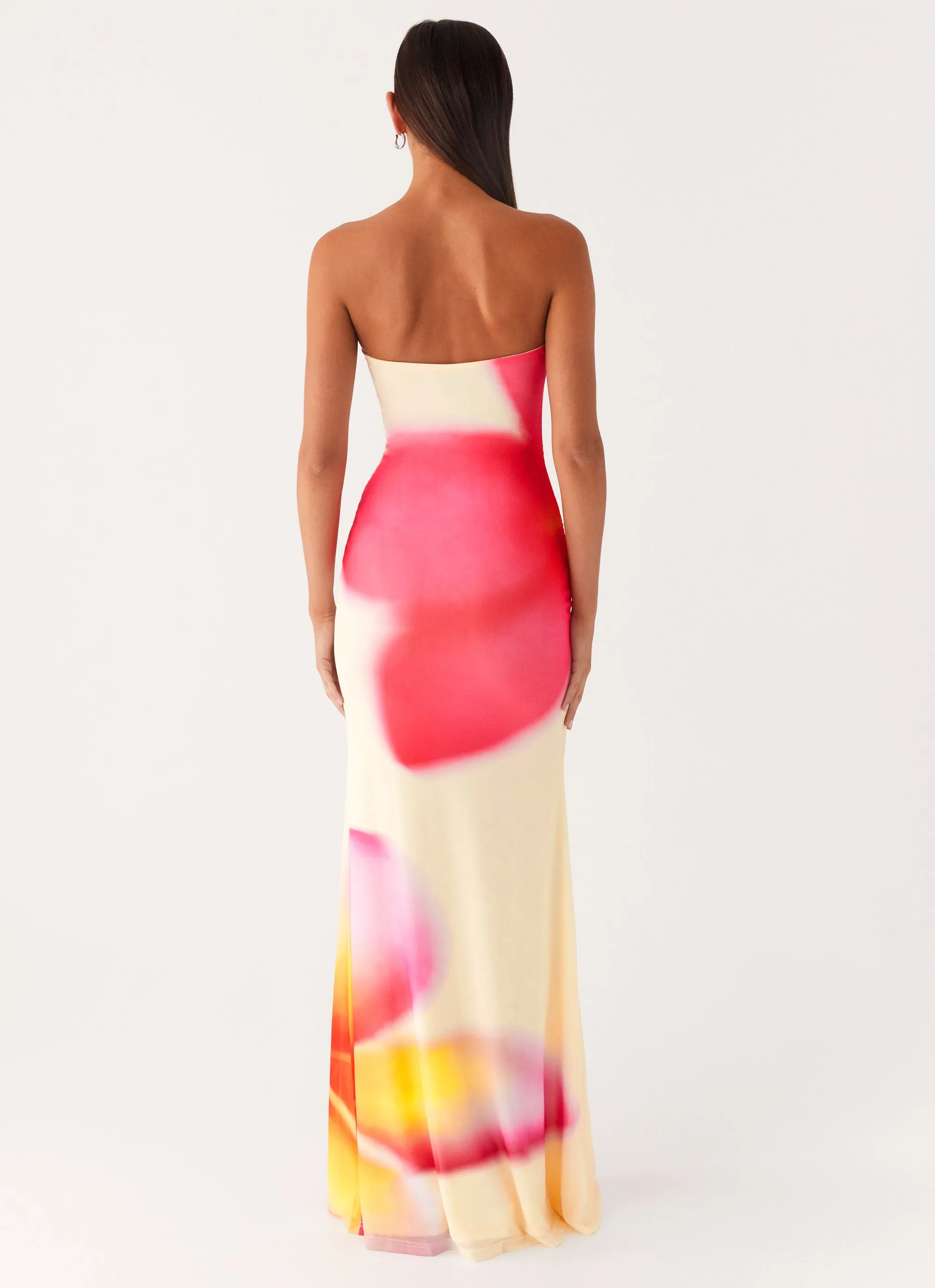 Minimalist Look Workwear Iroha Strapless Maxi Dress - Frangipani Yellow
