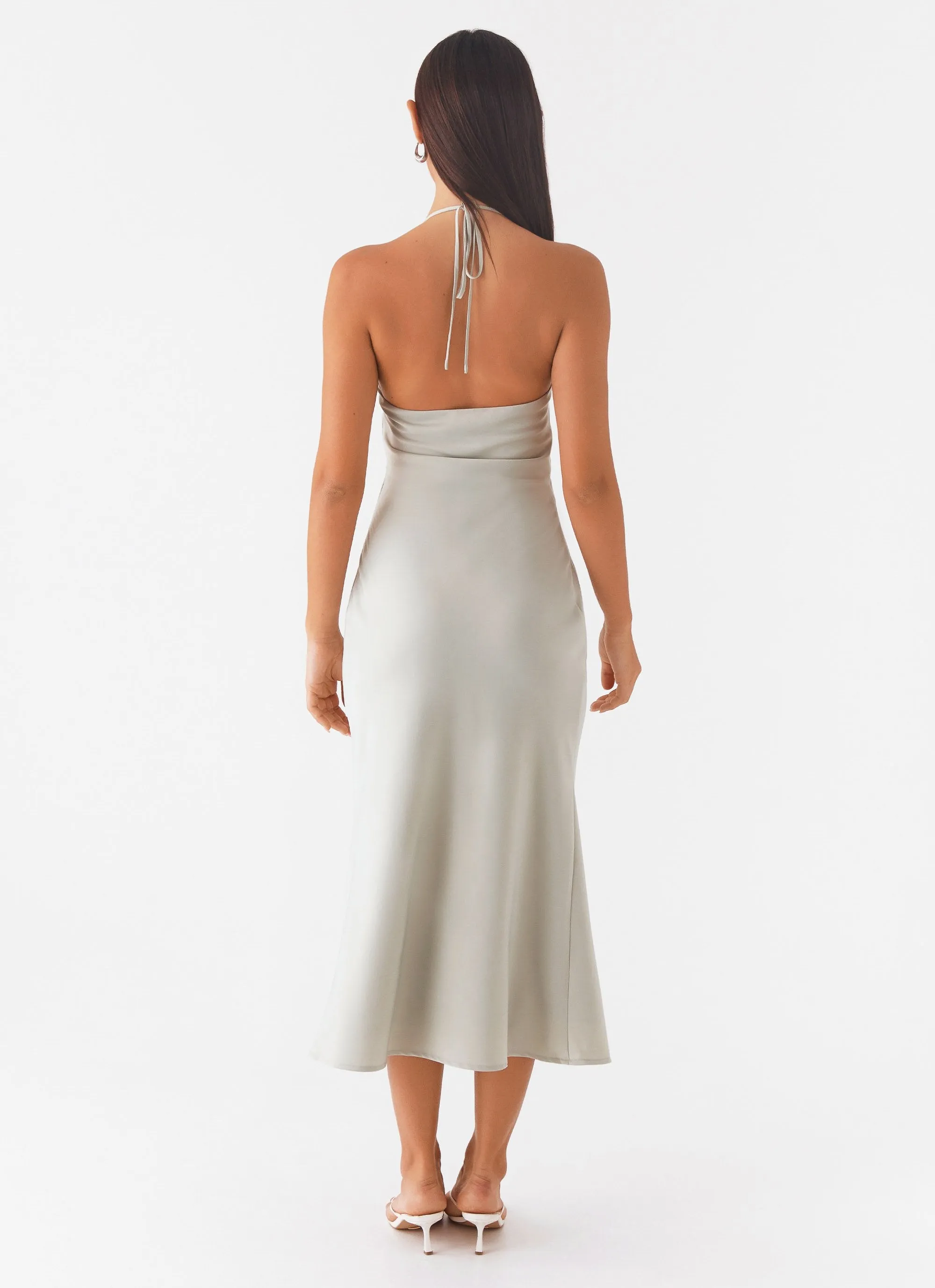 Sun-Protective Wrinkle-Free-Finish High Note Midi Dress - Sage