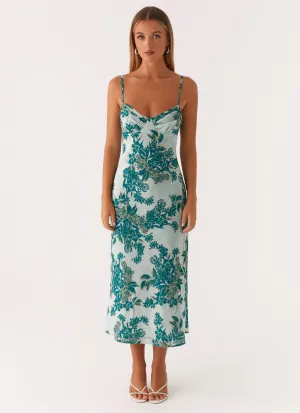 Love Song Midi Dress - Cloud Nine Floral Chic Rhythm Chilly Wear
