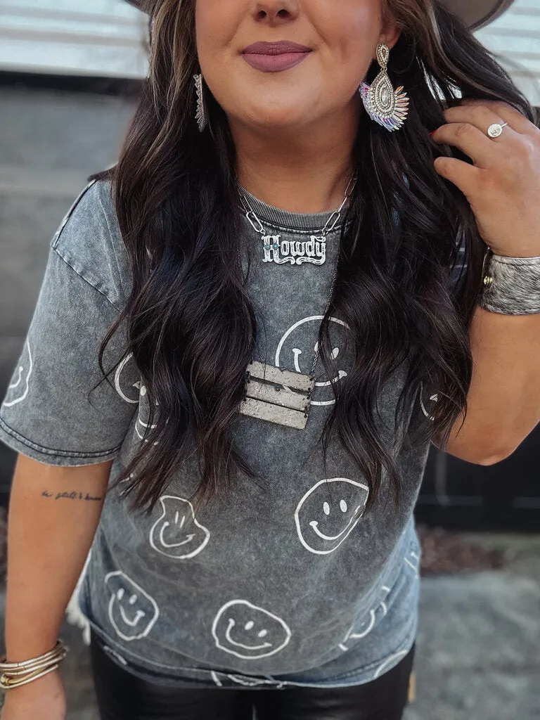 Smiley Face Graphic Tee