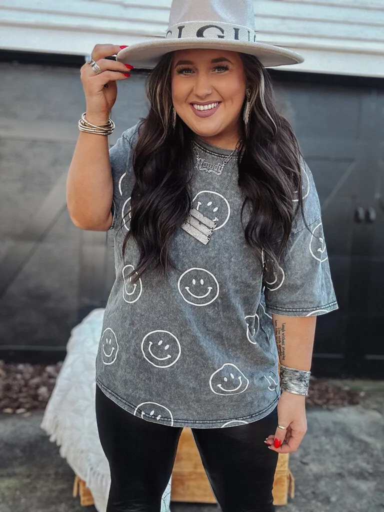 Smiley Face Graphic Tee