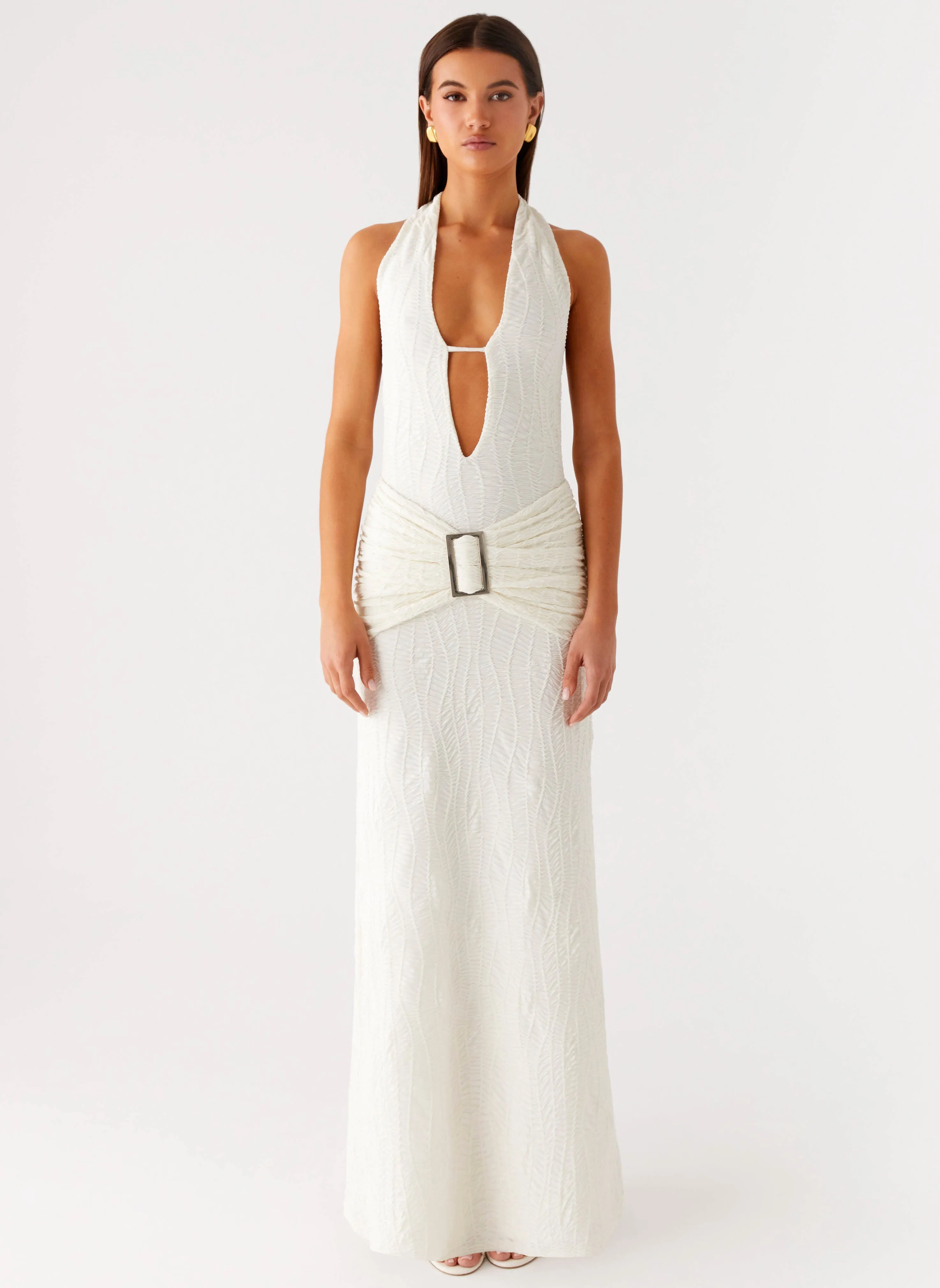 Smoke Ivy Maxi Dress - White Perfect Fit