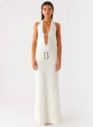 Smoke Ivy Maxi Dress - White Perfect Fit